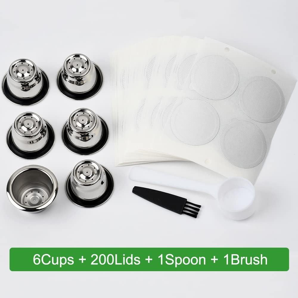 Cápsulas Reutilizables PHMEZLF para Nespresso Original, 6pcs
