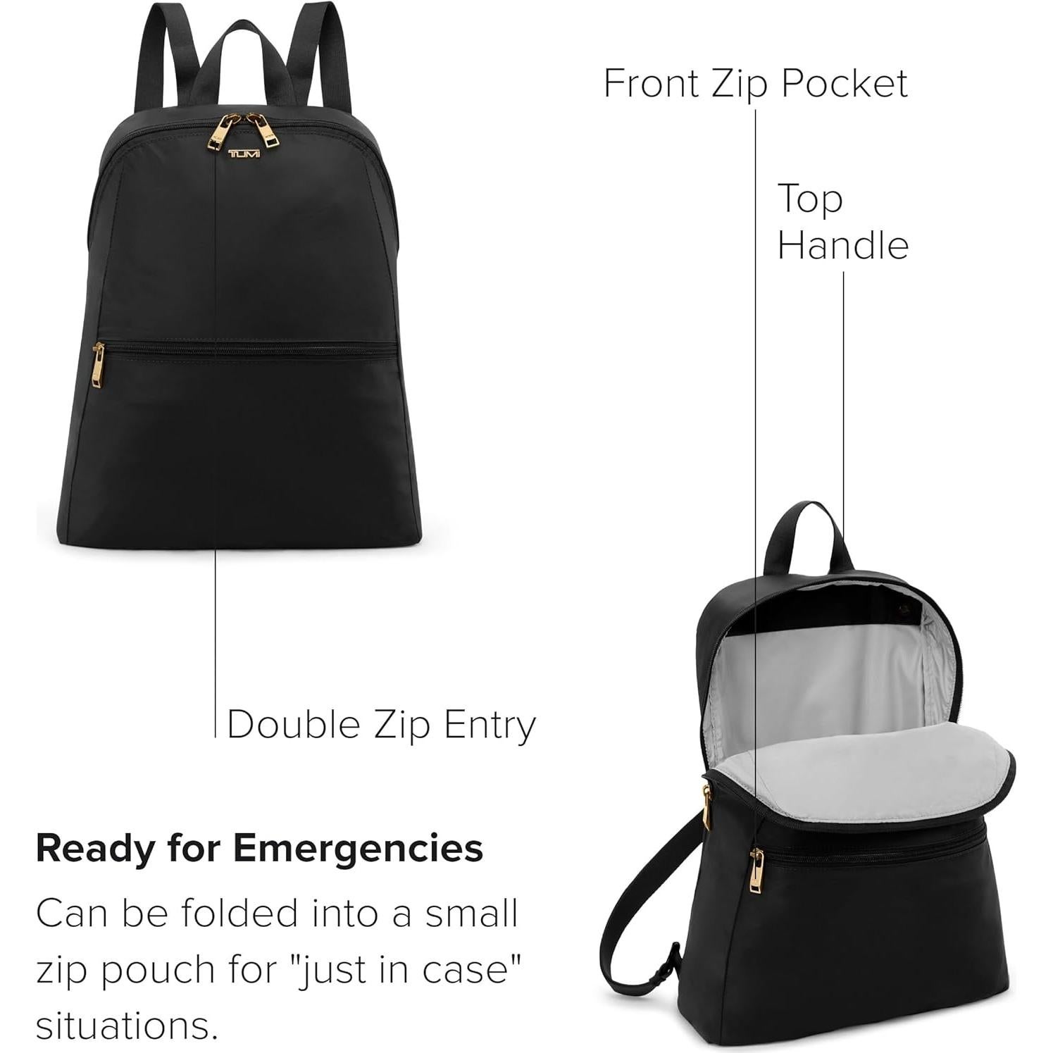 Mochila Plegable TUMI Just In Case Negra 39.4x31.2x11.4 cm