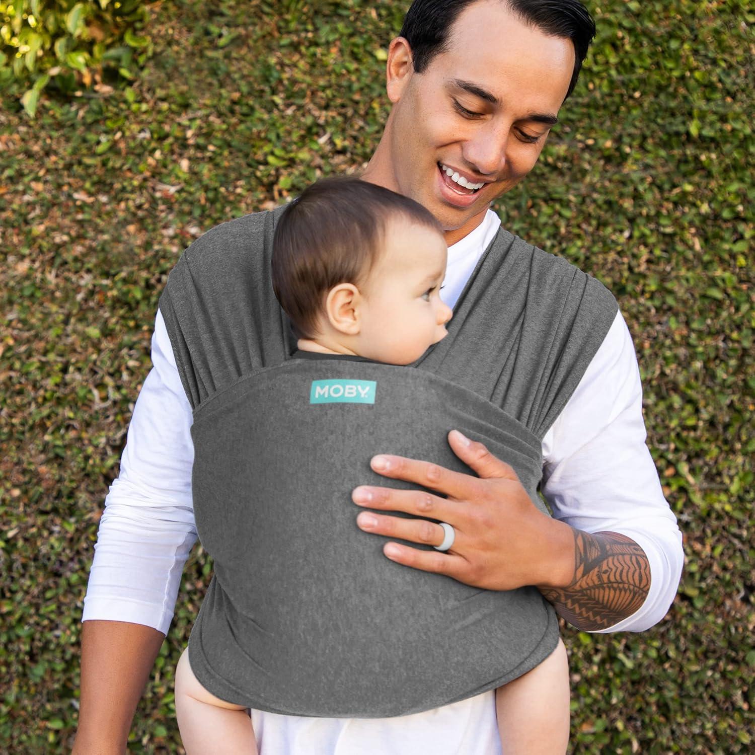 Portabebés tipo Sling Moby Baby Wrap Asfalto 3.6-15kg