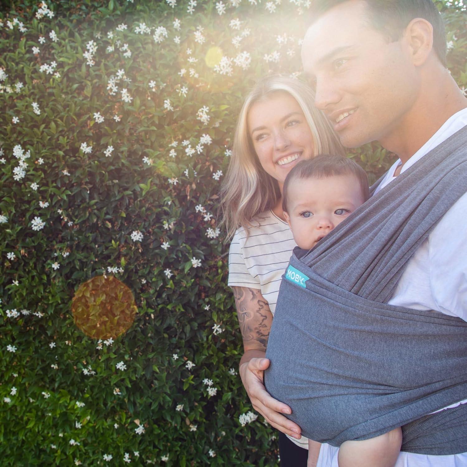 Portabebés tipo Sling Moby Baby Wrap Asfalto 3.6-15kg