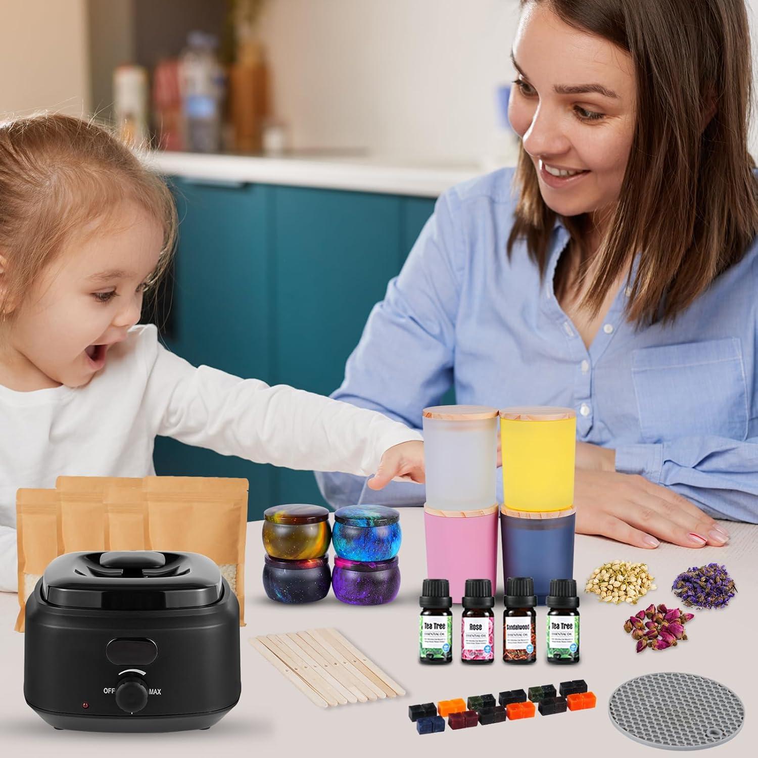 Kit de Fabricación de Velas Yayena con Calentador Digital 54 Piezas