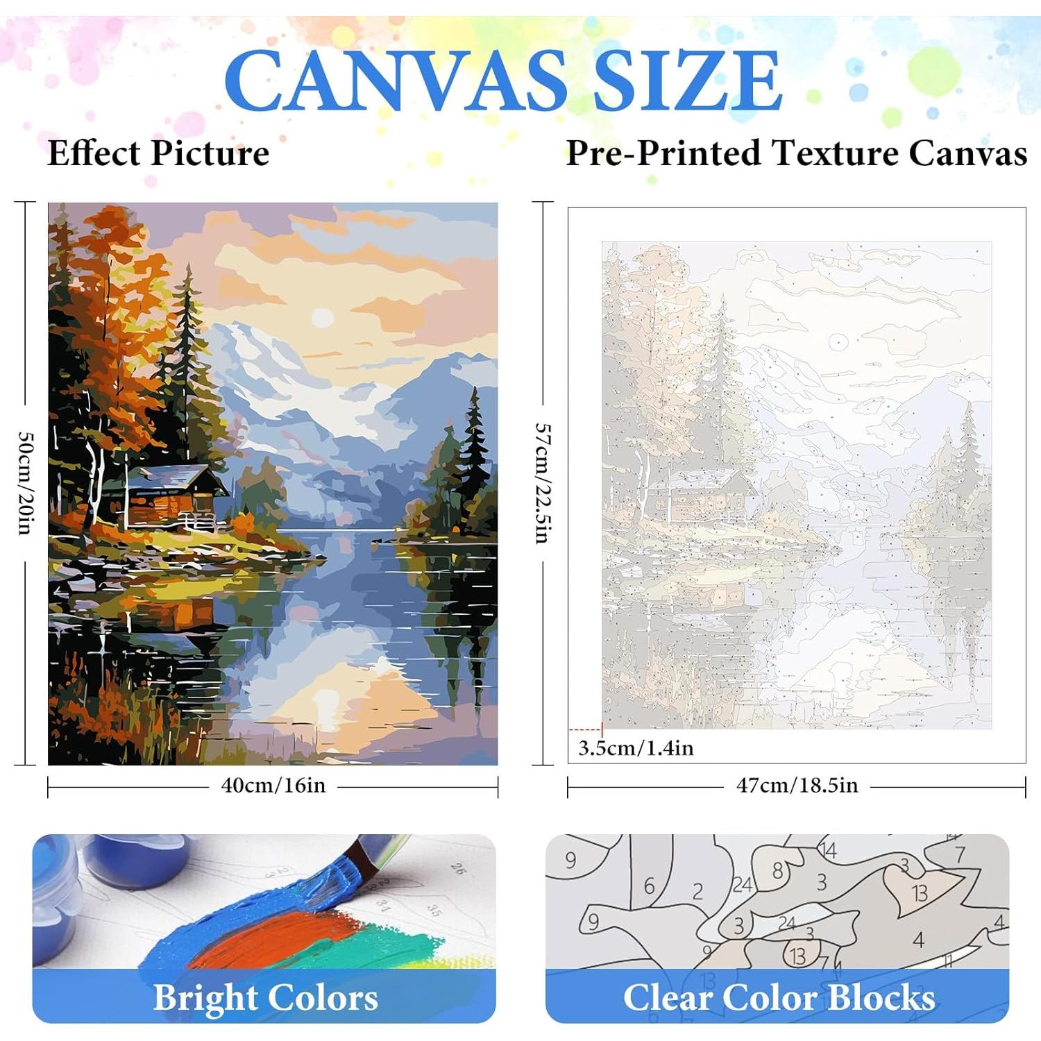 Kit de Pintura por Números PRASIO Adultos 40.6x50.8 cm