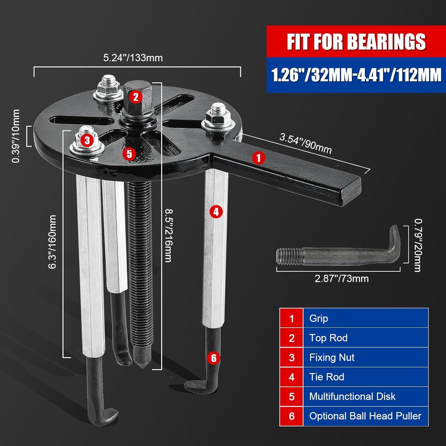 Kit de Extractor de Rodamientos 21 en 1 NYXOVA - Acero Vanadio