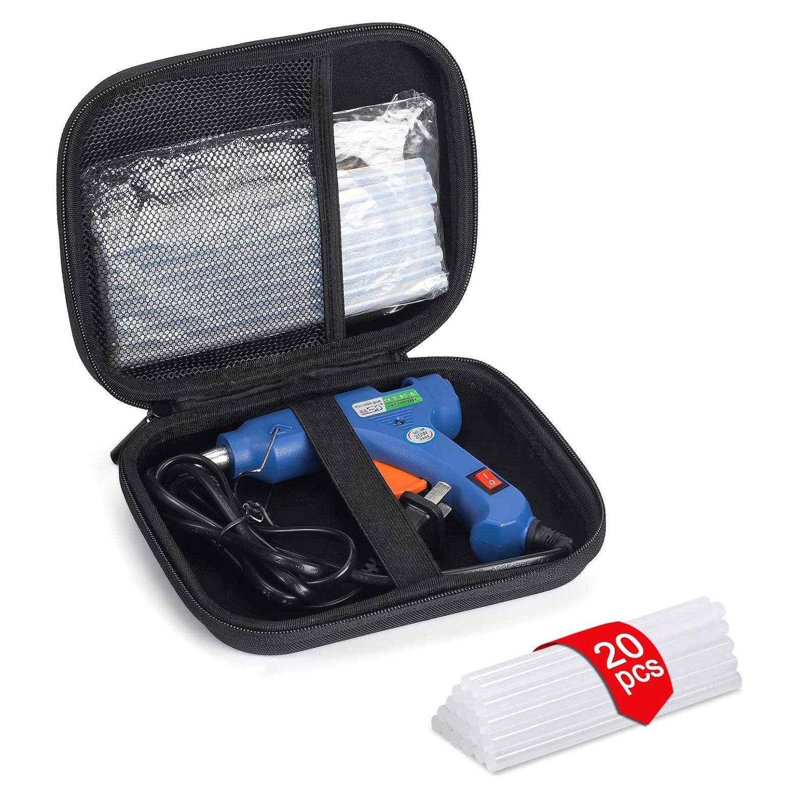 Pistola de Pegamento Caliente Glamgen 20W con 20 Barras