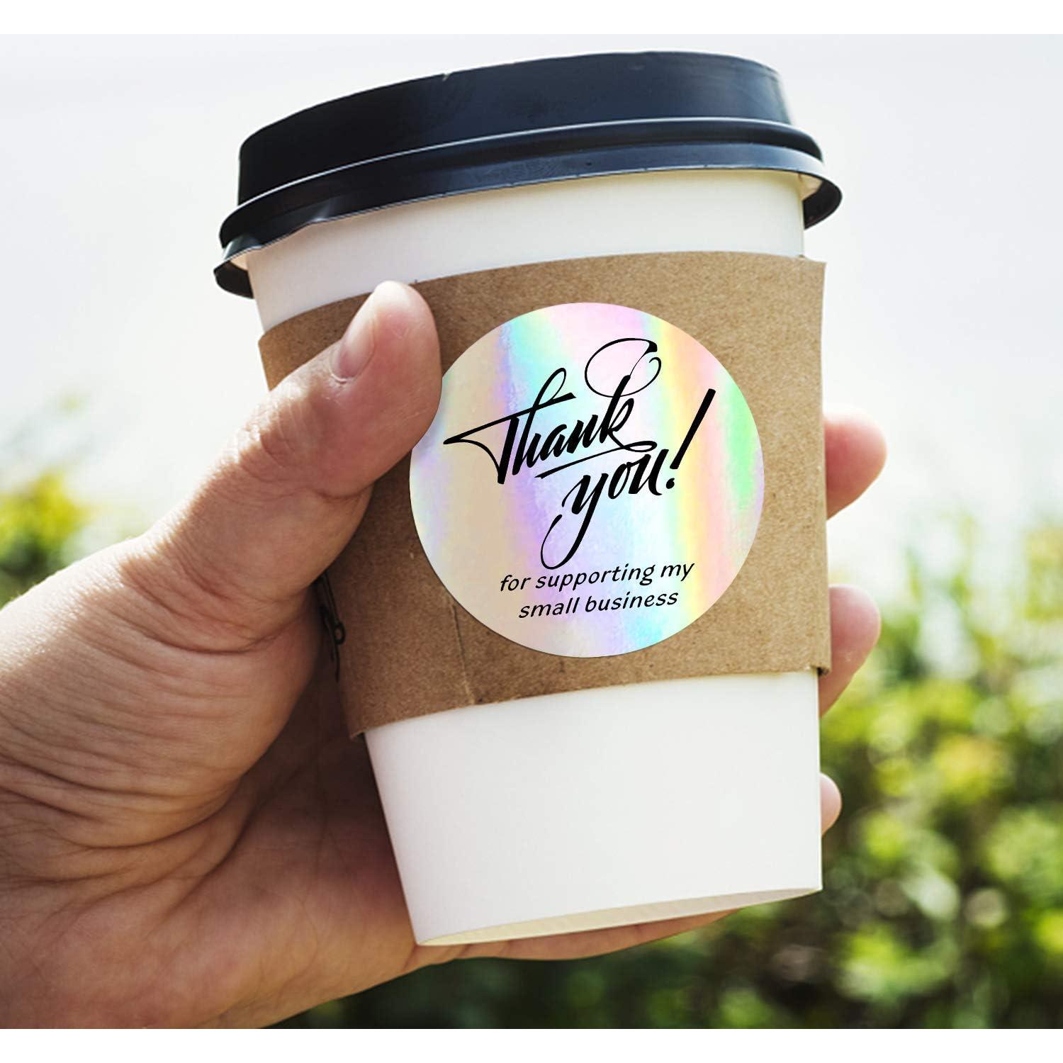 Etiquetas Redondas Padike 500 Unidades Brillo Plateado y Negro