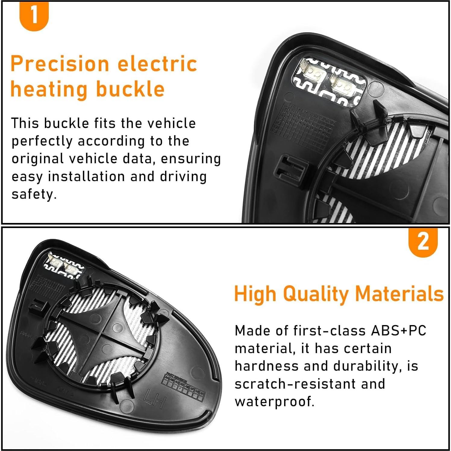 Cristal Espejo Calentado Izquierdo Moonlinks Toyota Corolla 2014-2019