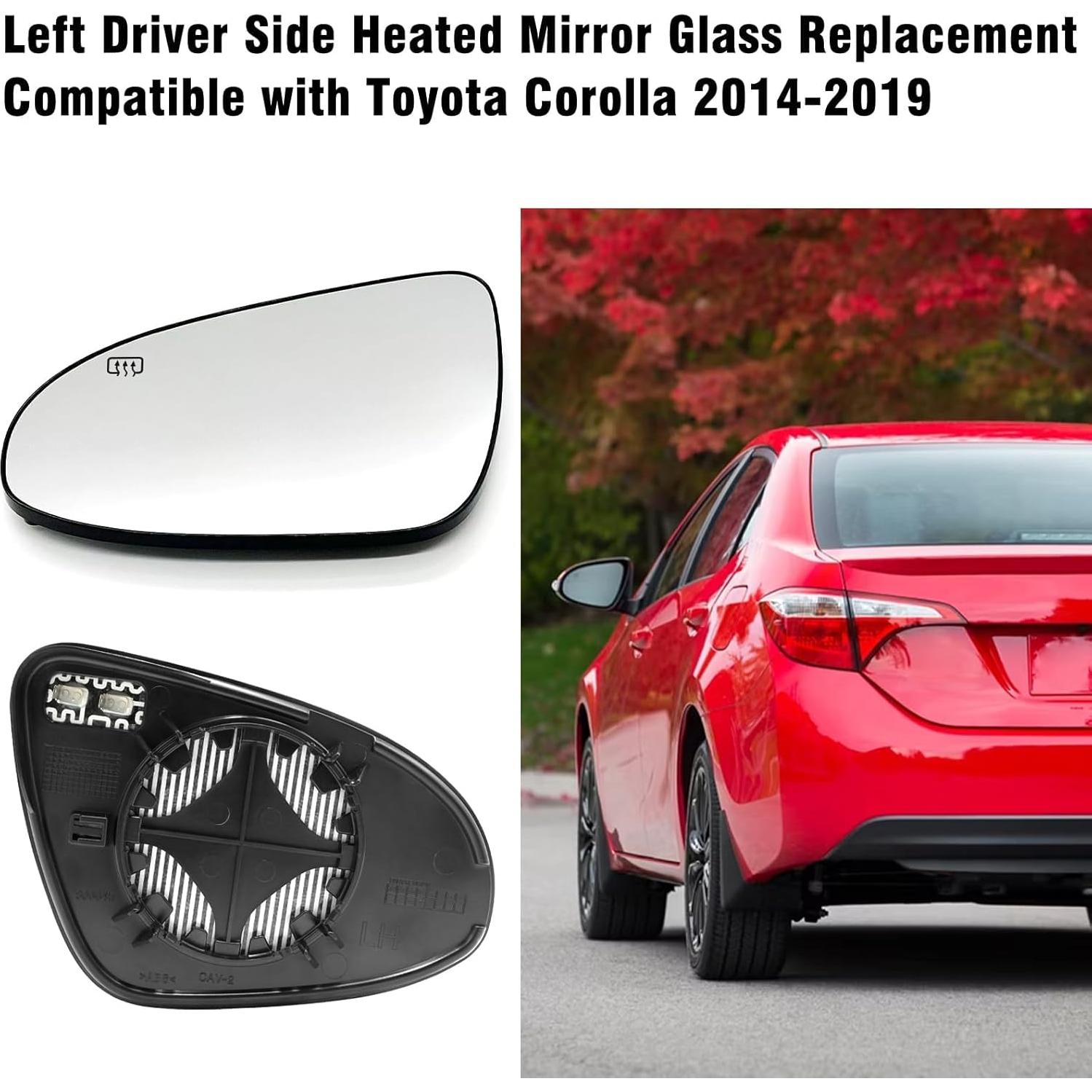 Cristal Espejo Calentado Izquierdo Moonlinks Toyota Corolla 2014-2019