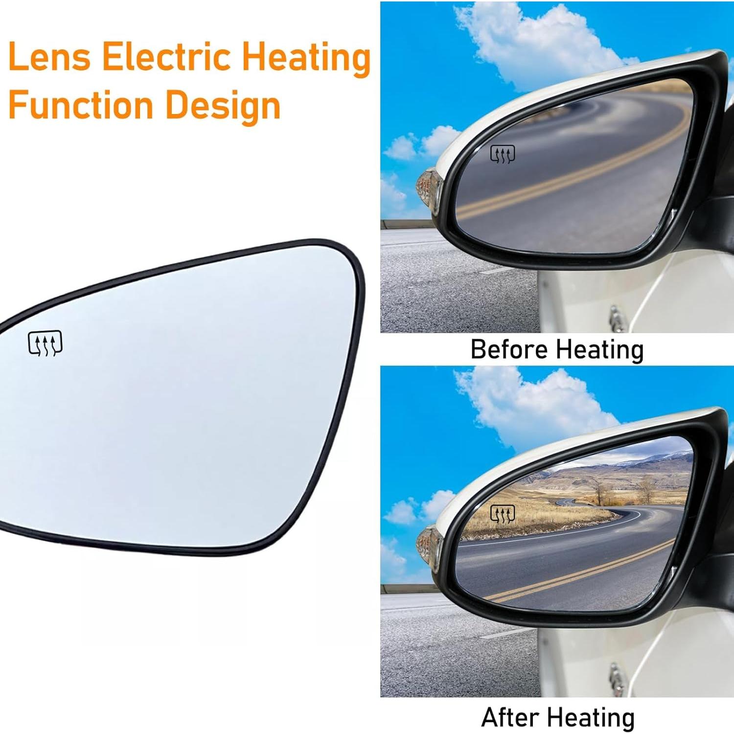 Cristal Espejo Calentado Izquierdo Moonlinks Toyota Corolla 2014-2019