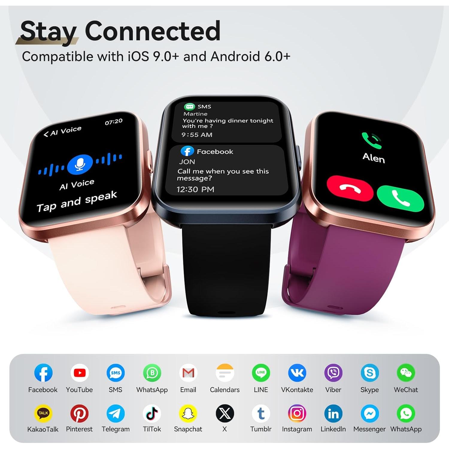 Reloj Inteligente Hingso ID208 Plus 1.85" Bluetooth Salud 24/7