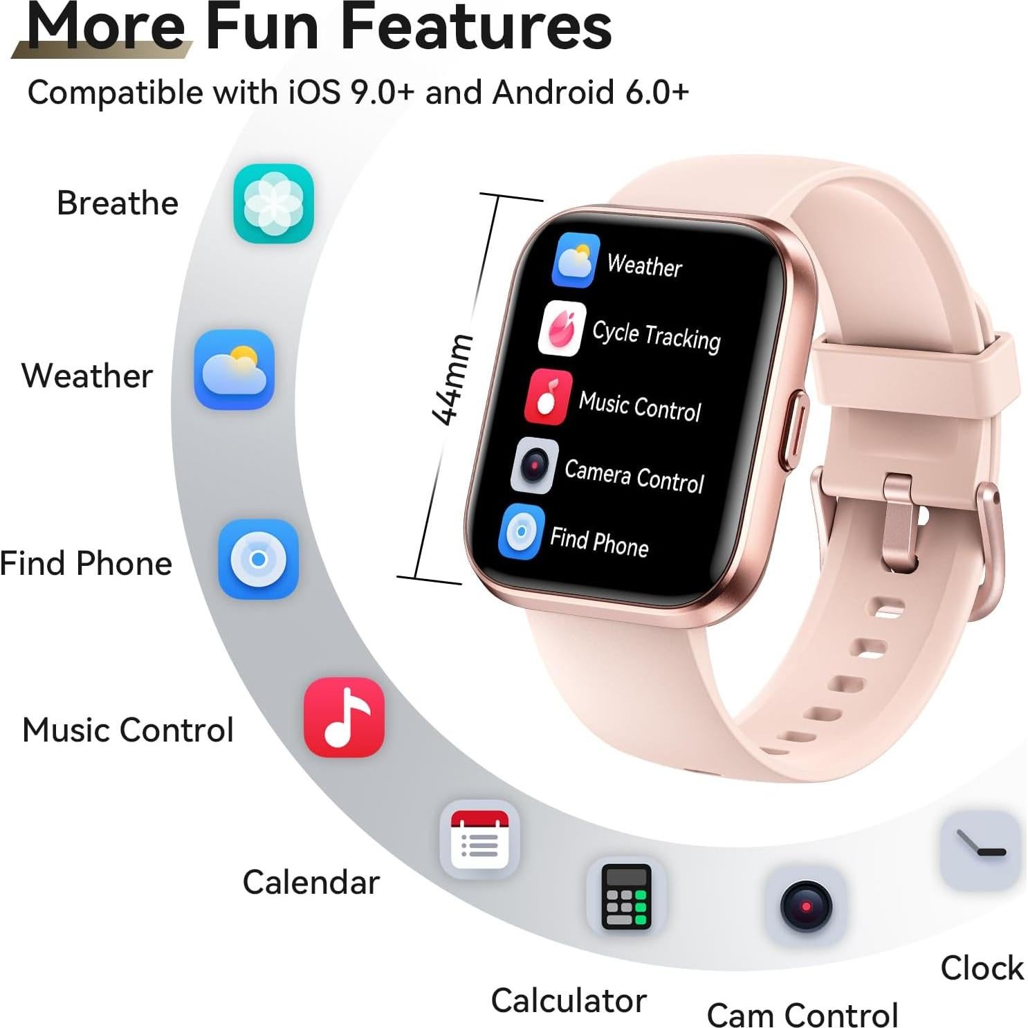 Reloj Inteligente Hingso ID208 Plus 1.85" Bluetooth Salud 24/7