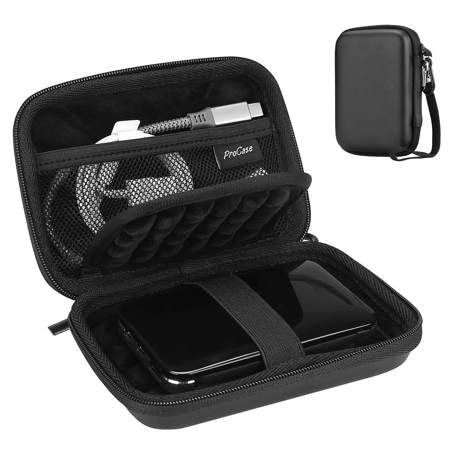 Funda Dura ProCase para Disco Duro Externo 2.5" Negro