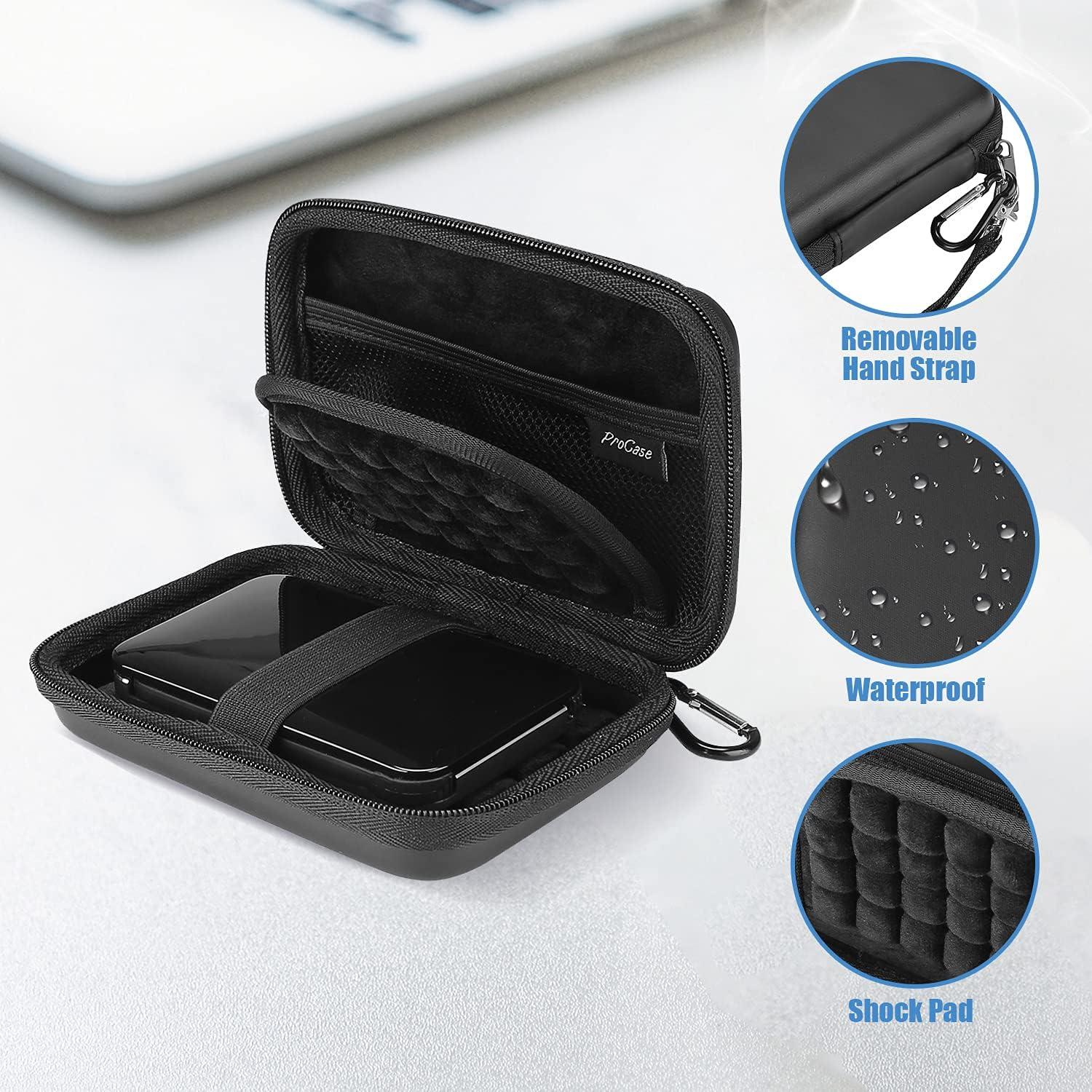 Funda Dura ProCase para Disco Duro Externo 2.5" Negro