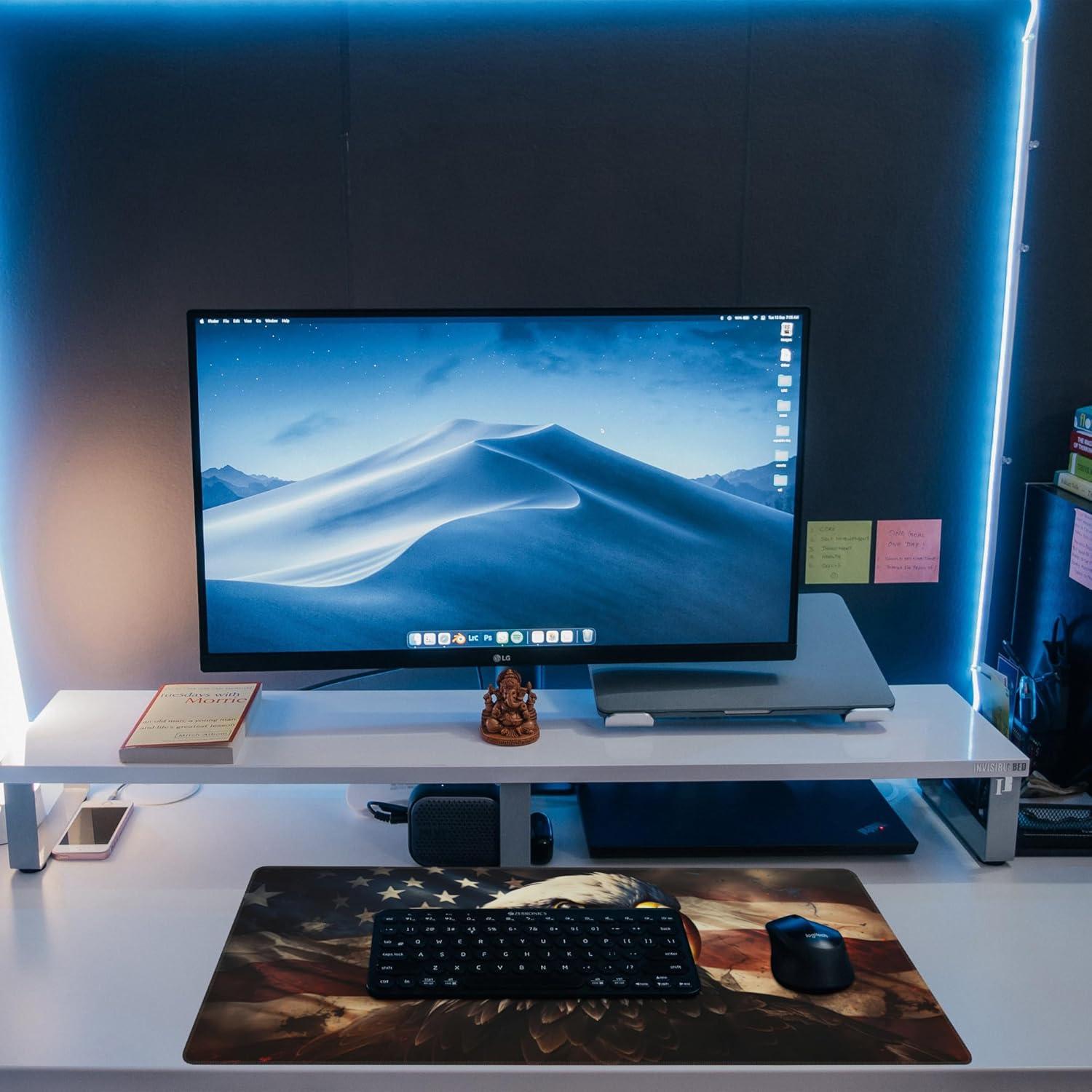 Alfombrilla de Escritorio Gnhkmw XL Águila Calva Americana 80x30cm