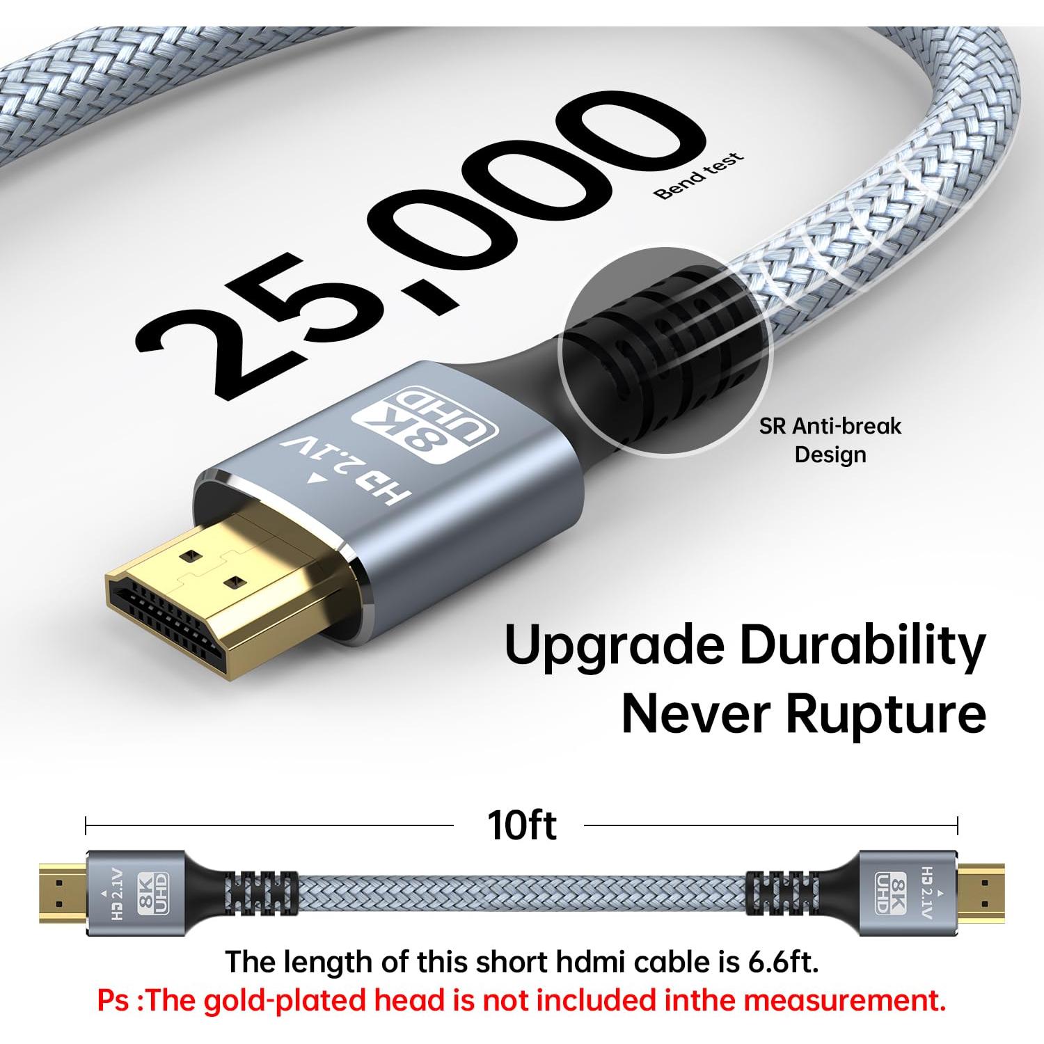Cable HDMI Ultra Alta Velocidad 8K Paloxy 3M 48Gbps