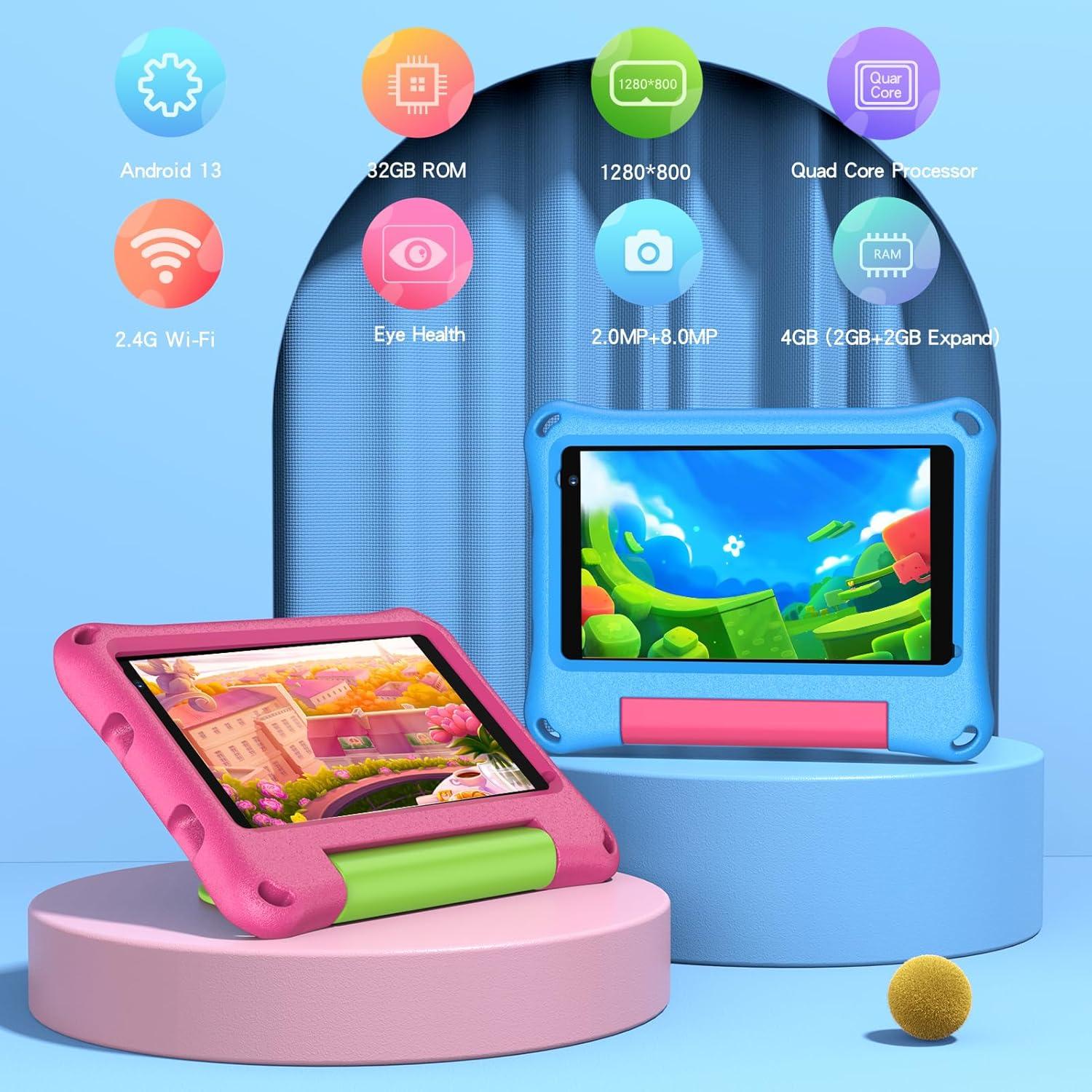 Tablet VASOUN M7 Kids 7" Android 13 32GB WiFi Control Parental