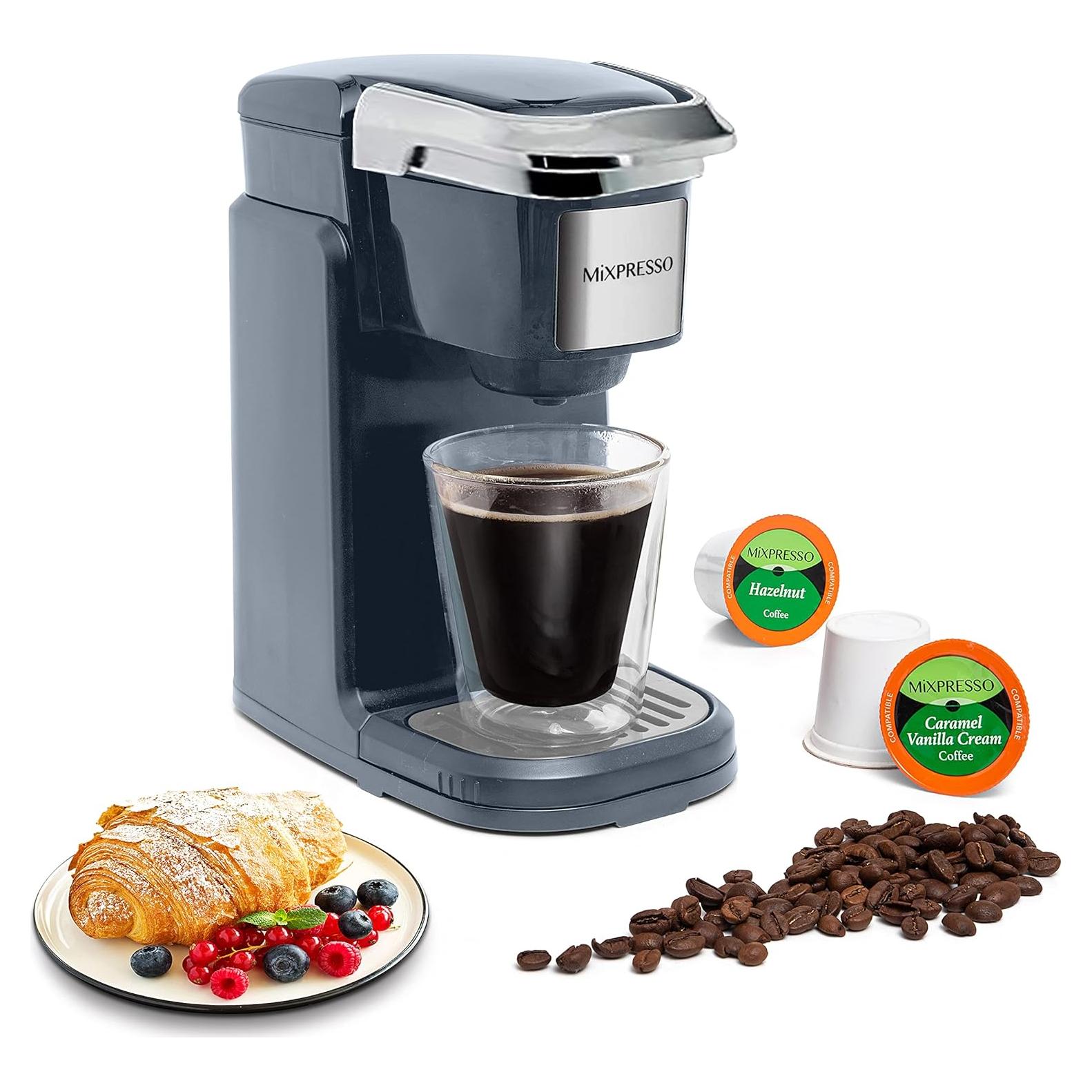 Cafetera de una taza Mixpresso K-Cup Gris 355ml Automática