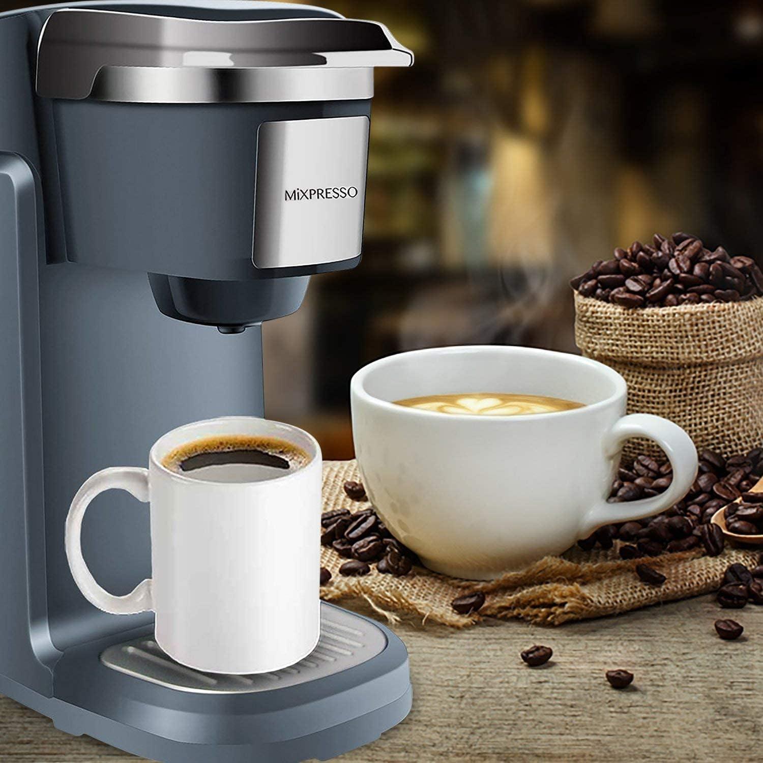 Cafetera de una taza Mixpresso K-Cup Gris 355ml Automática