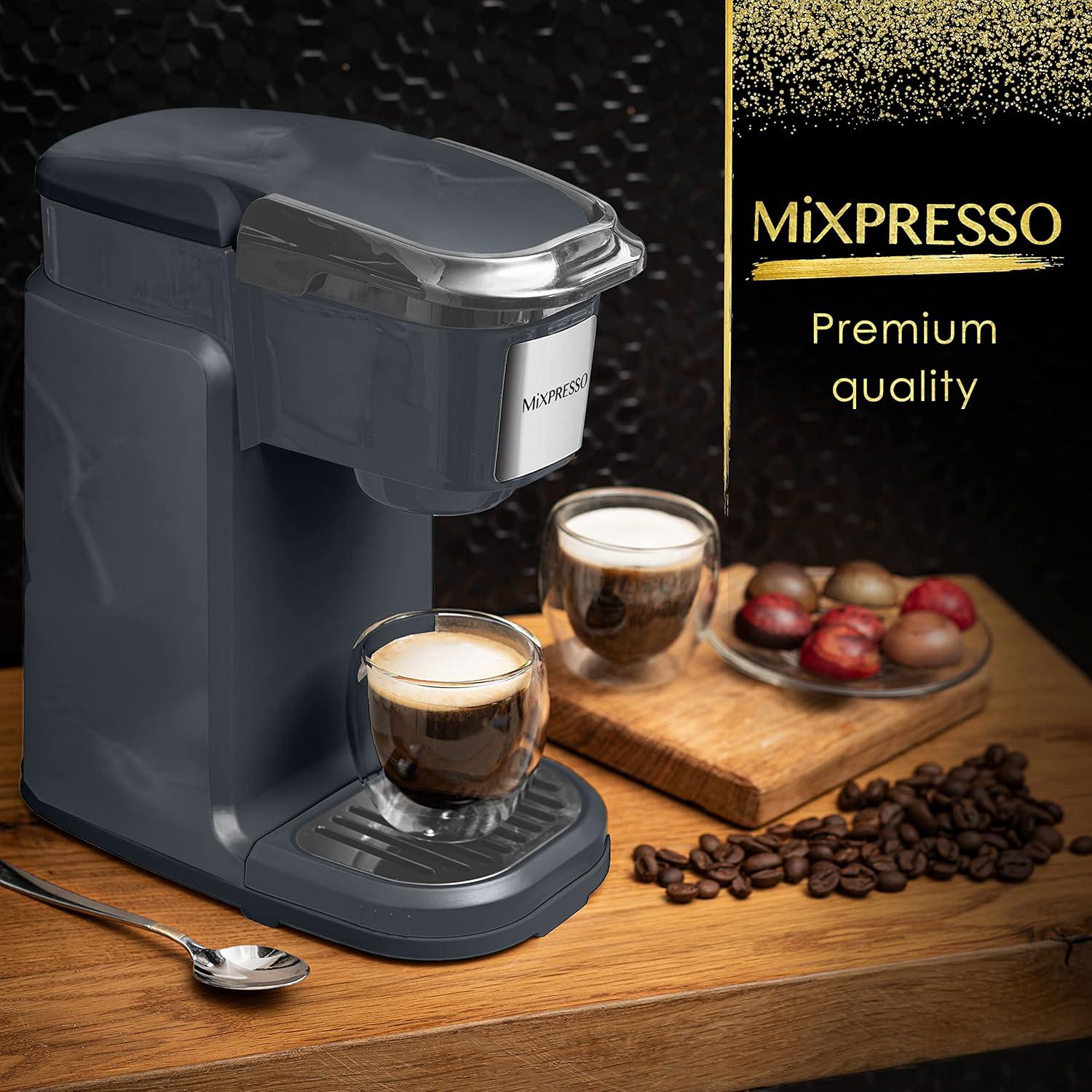 Cafetera de una taza Mixpresso K-Cup Gris 355ml Automática