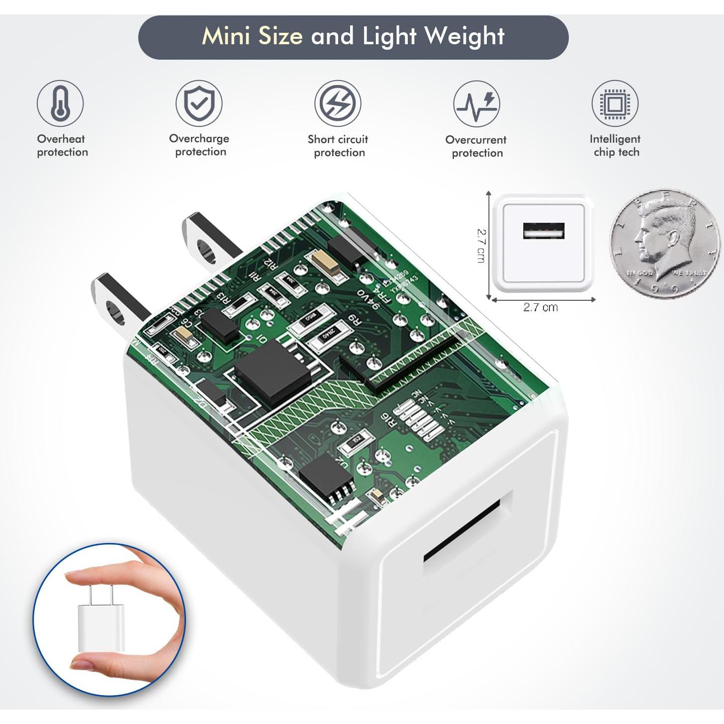 Cargador Rápido para Apple Watch 2M Blanco - 2 Paquetes