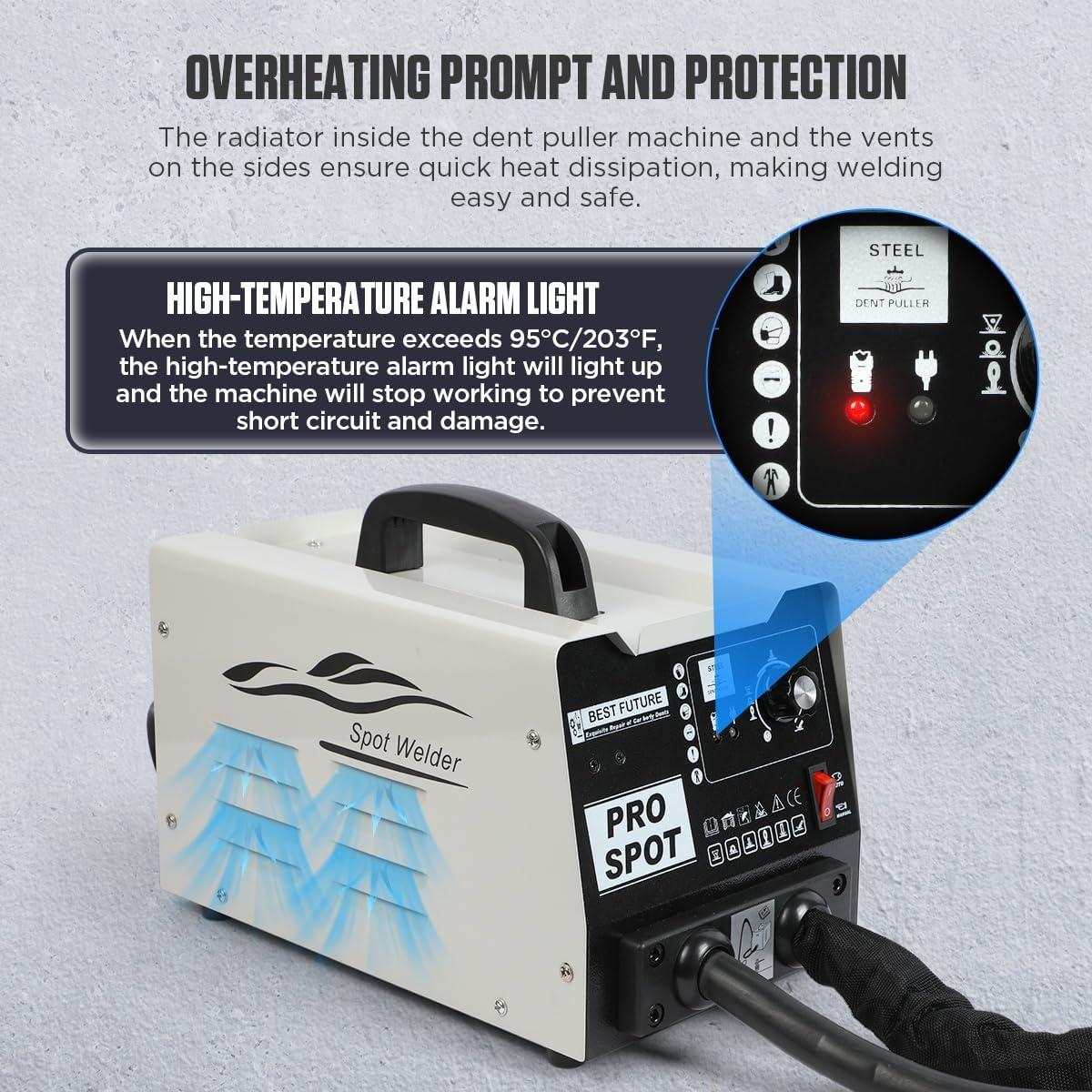 CMTOOL Soldador de Abolladuras 3000W 3800A con Accesorios