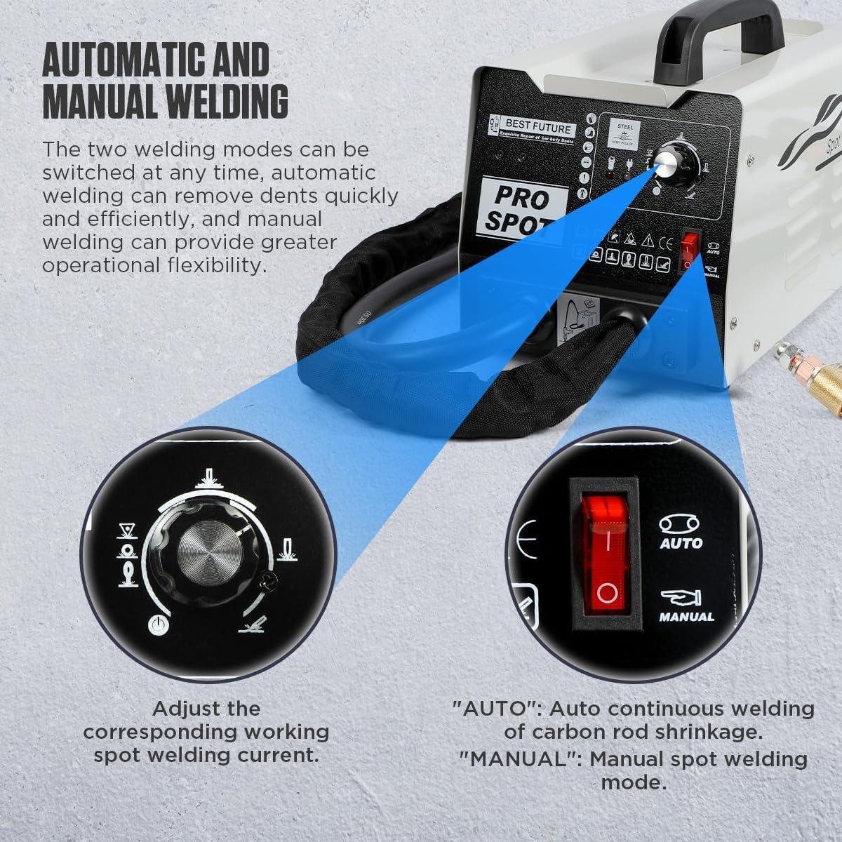 CMTOOL Soldador de Abolladuras 3000W 3800A con Accesorios