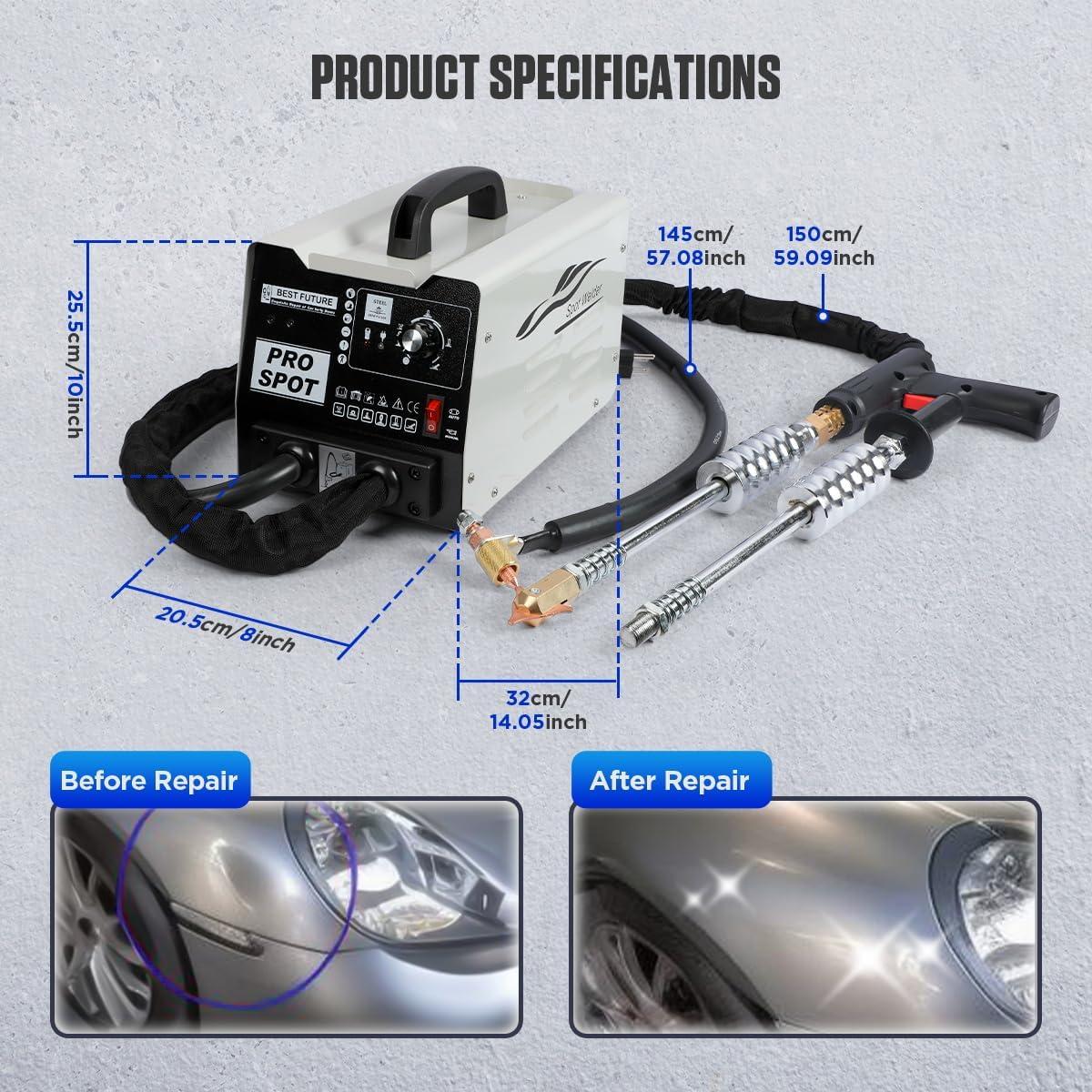 CMTOOL Soldador de Abolladuras 3000W 3800A con Accesorios