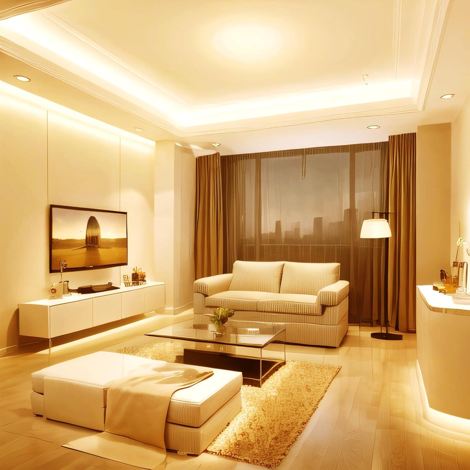 Tira LED regulable RadiantFlux 15.24m 900 LEDs blanco cálido