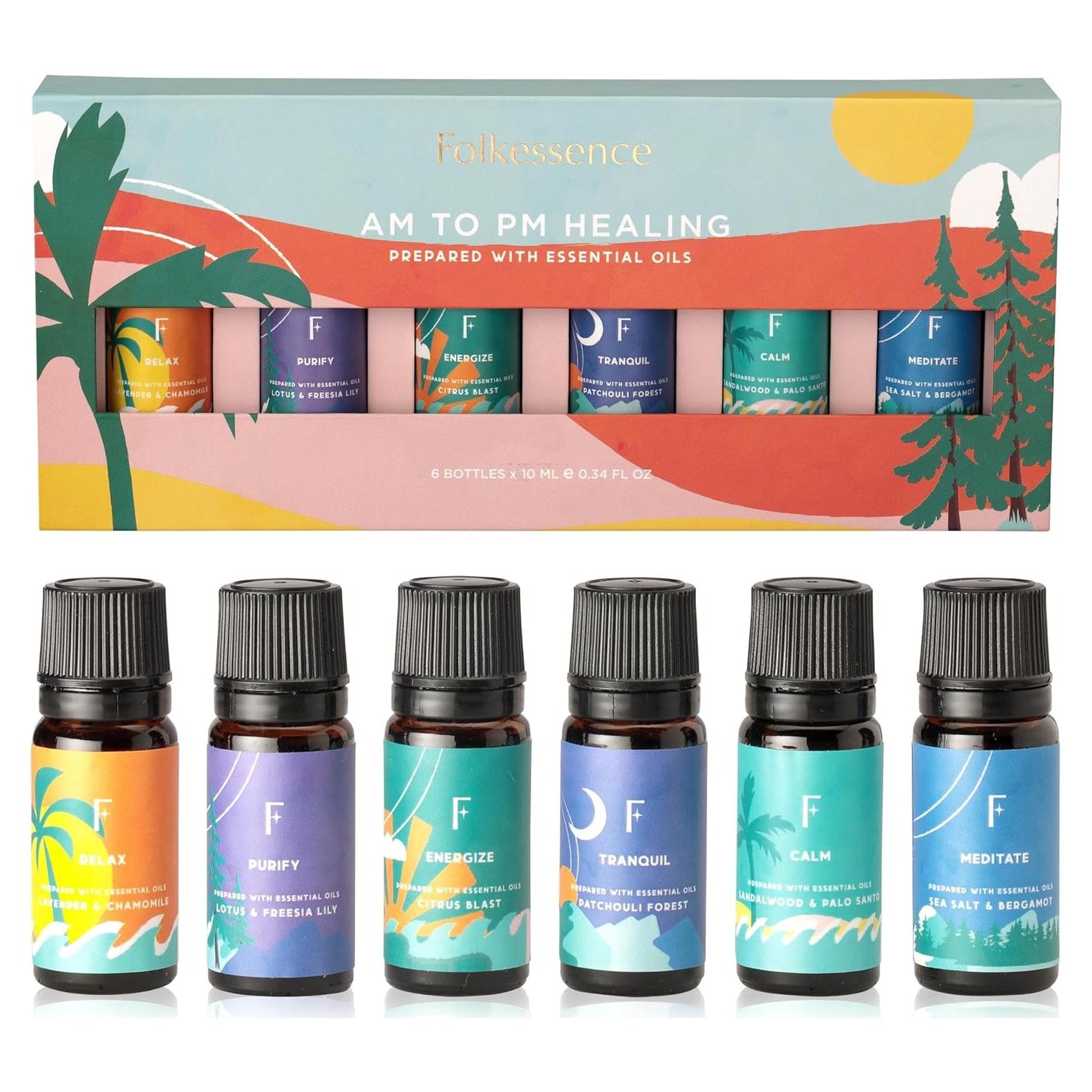 Set de 6 Aceites Esenciales Folkulture 10ml - Aromas Relajantes