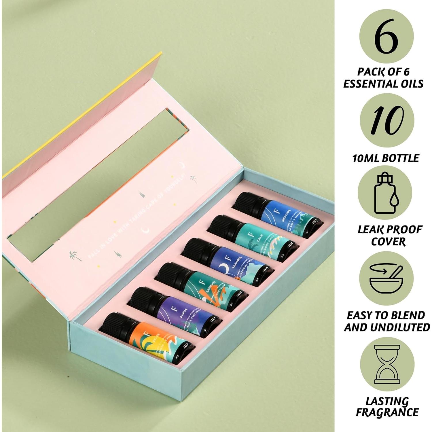 Set de 6 Aceites Esenciales Folkulture 10ml - Aromas Relajantes