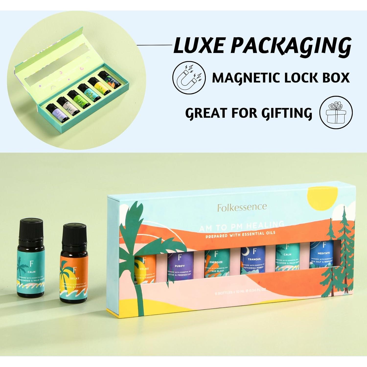 Set de 6 Aceites Esenciales Folkulture 10ml - Aromas Relajantes