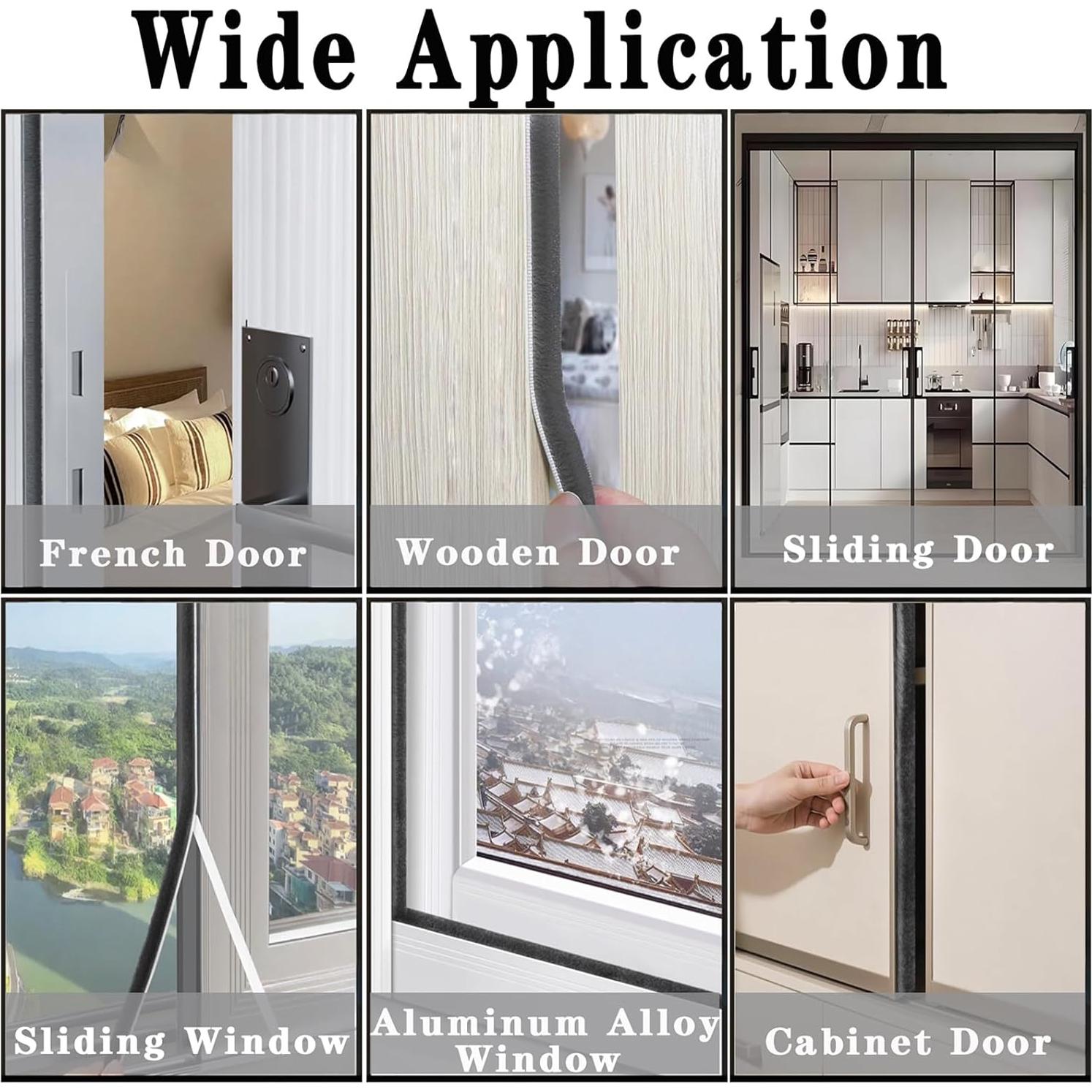 Cepillo de Sellado WEZKYLCG 10.06m Gris Aislante Acústico