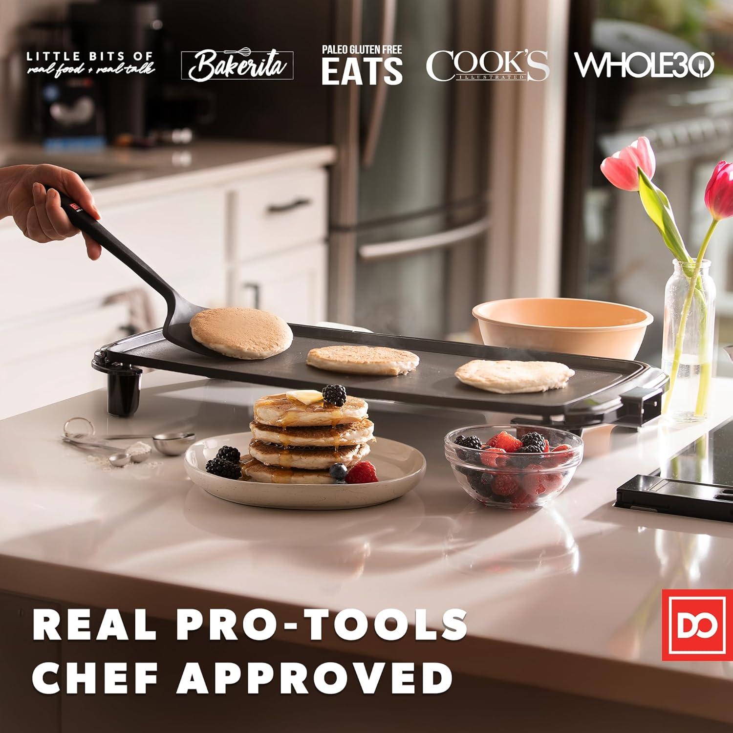 Conjunto de Espátulas de Silicona DI ORO - 4 Piezas Negro