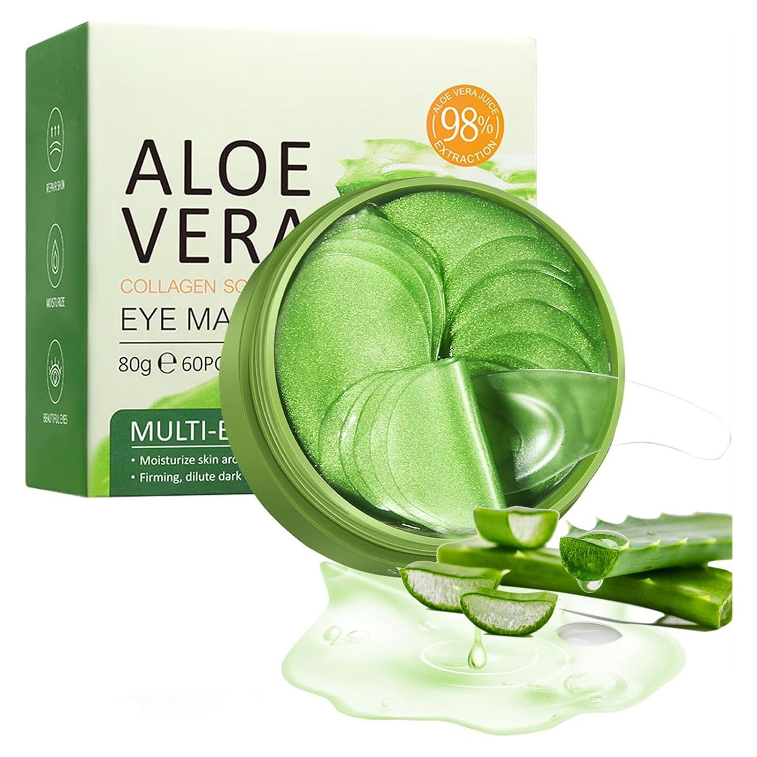 Parche para Ojos Eakroo - 60 PCS Hidratante Colágeno