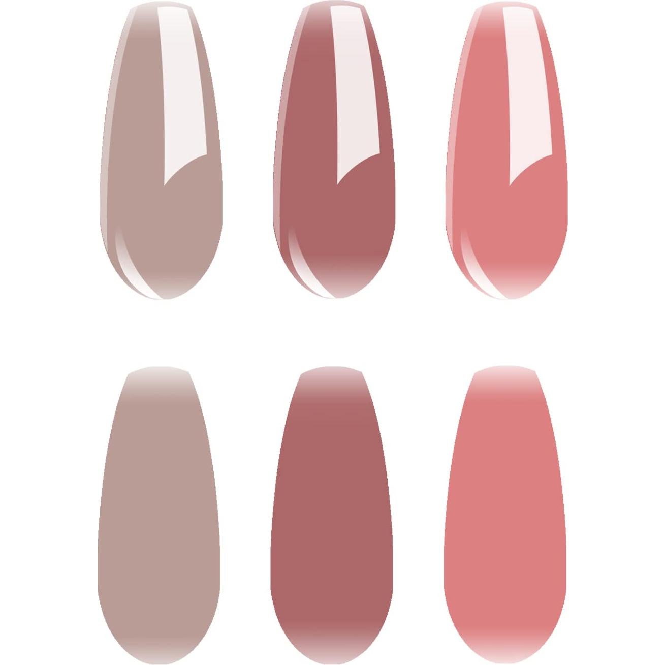 Kit de Esmalte de Uñas Vishine 4pcs Gel 8ml Transparente Nude