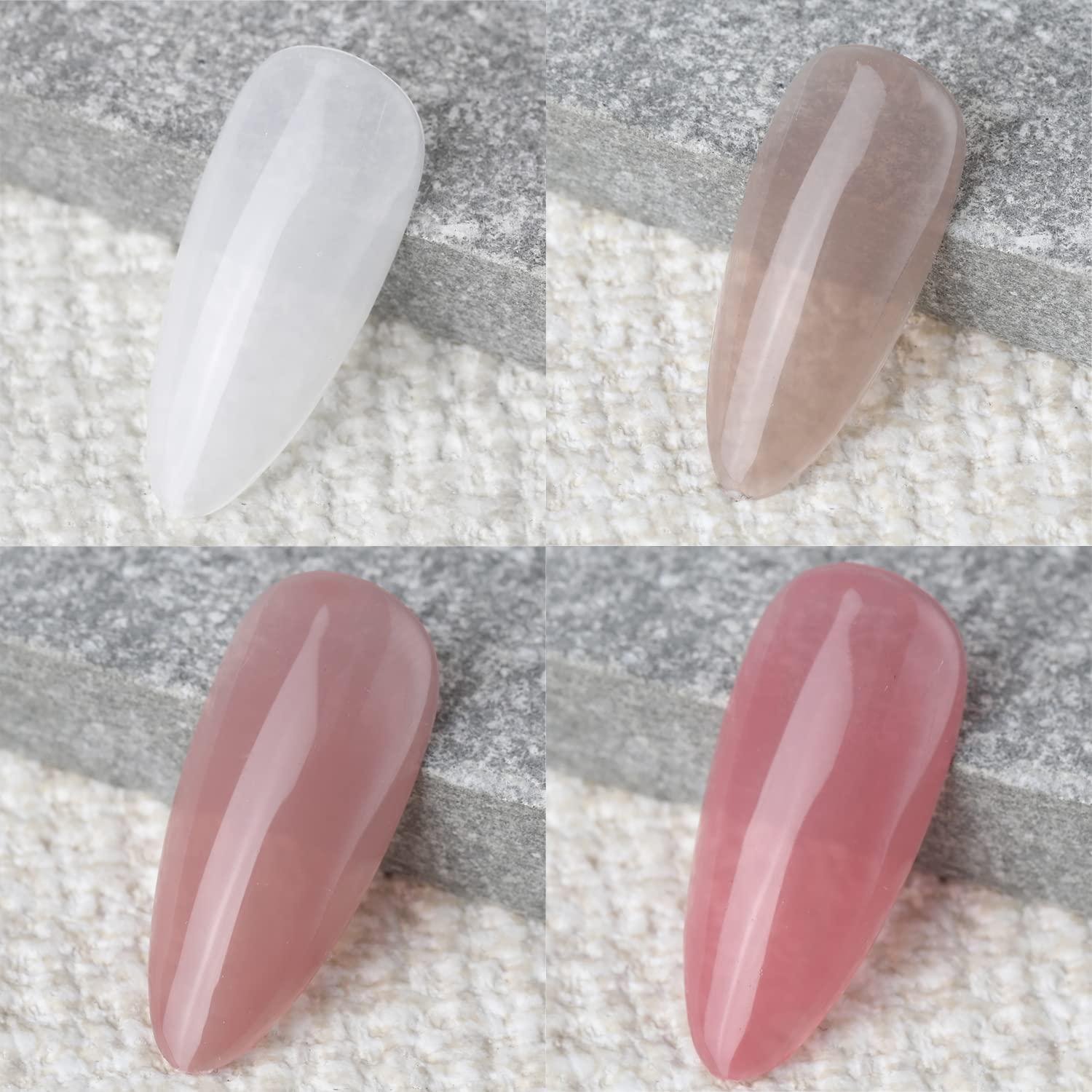 Kit de Esmalte de Uñas Vishine 4pcs Gel 8ml Transparente Nude