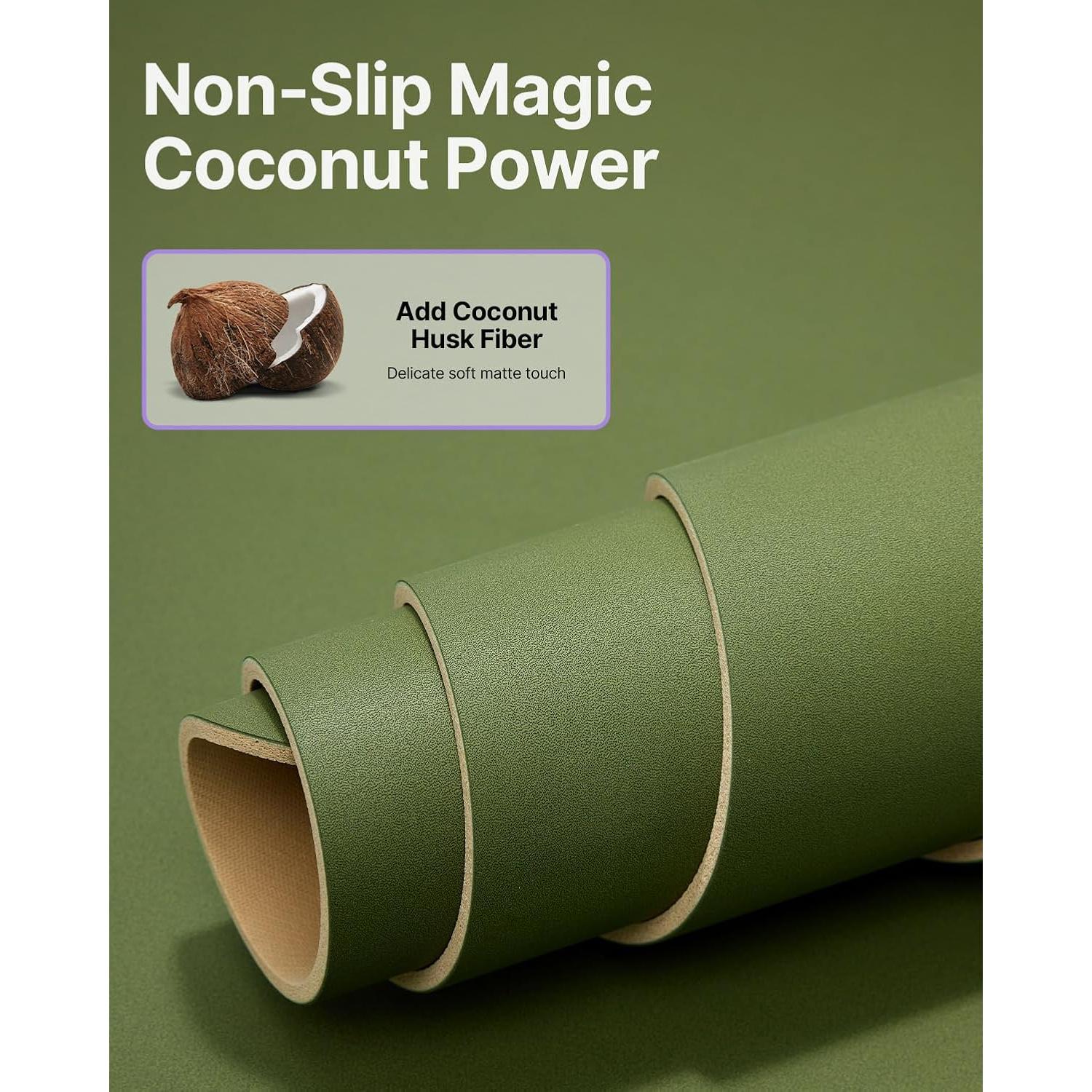 Esterilla de Yoga Antideslizante YOTTOY 182.88x66.04cm Verde