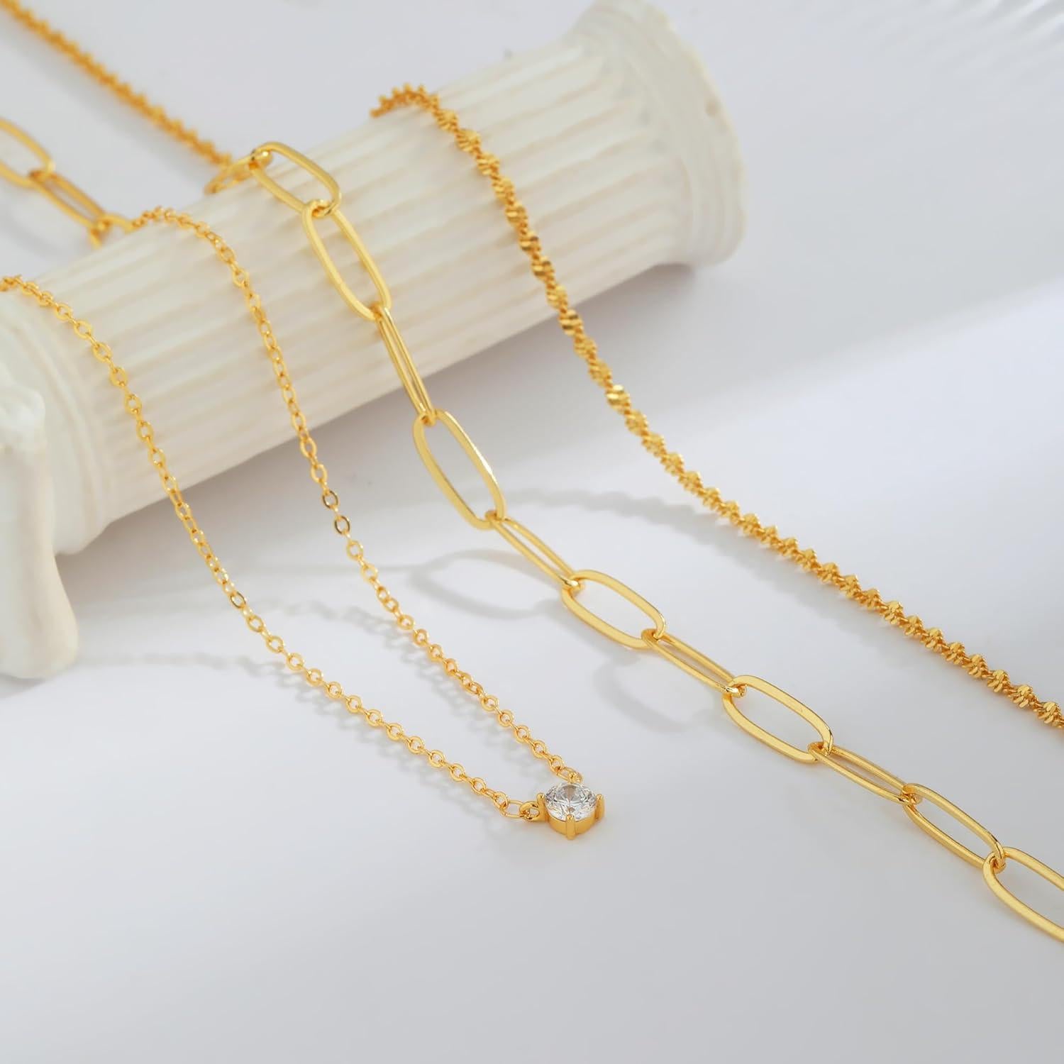 Collar Capa Dorado Bouzilli para Mujeres - Joyería Minimalista