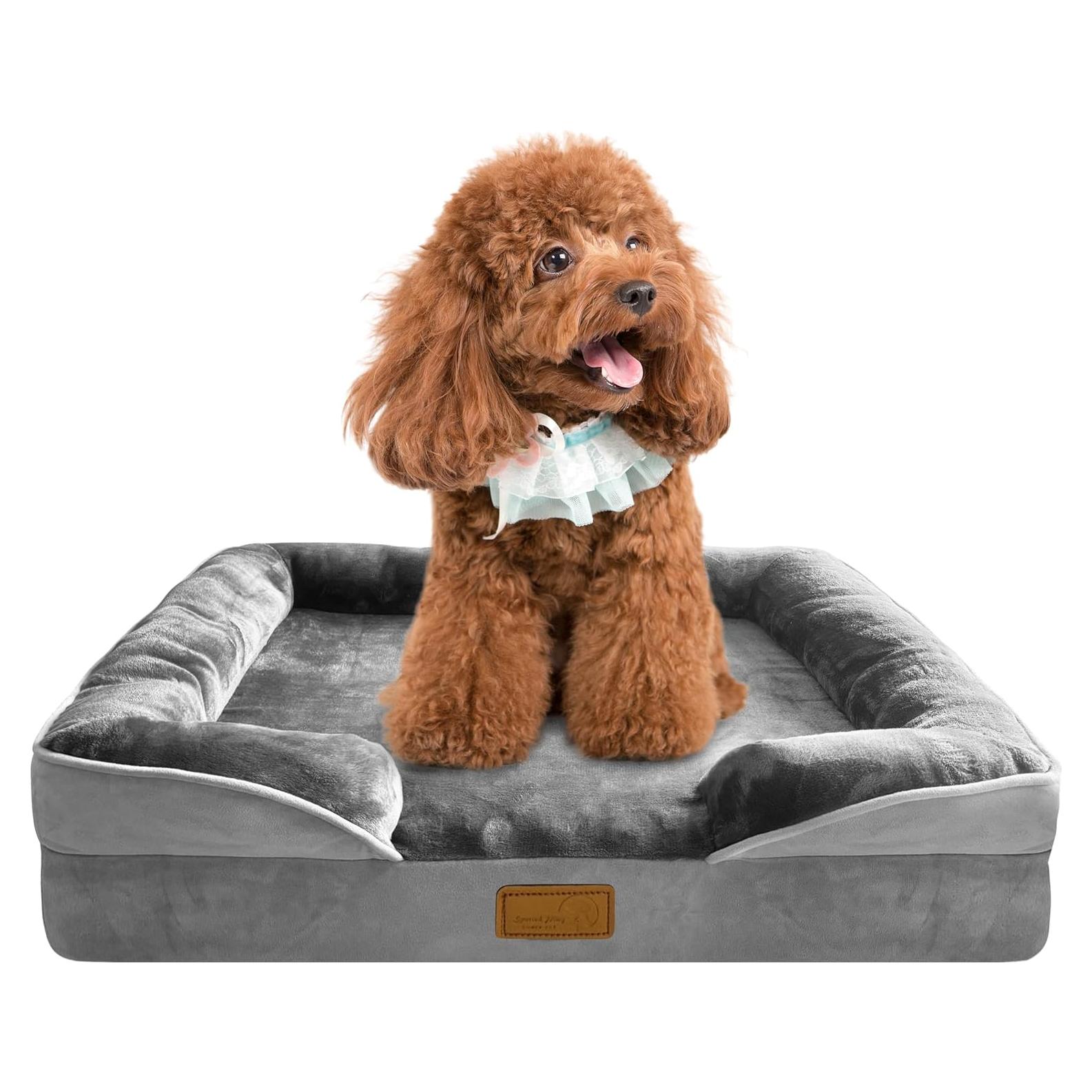 Cama Ortopédica para Perros Spotted Play - 60x45cm Gris