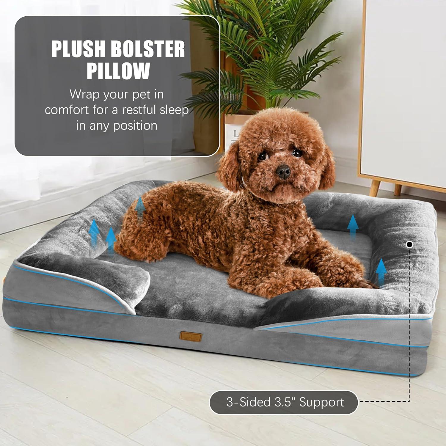 Cama Ortopédica para Perros Spotted Play - 60x45cm Gris