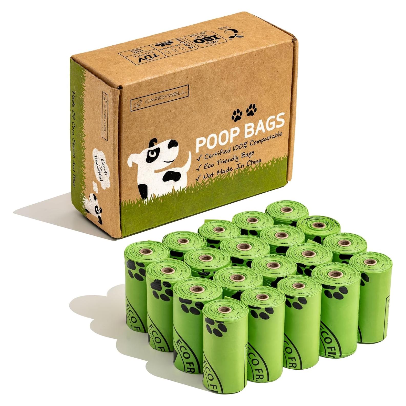 Bolsas Compostables para Perros y Gatos Carrywell 300 Unidades