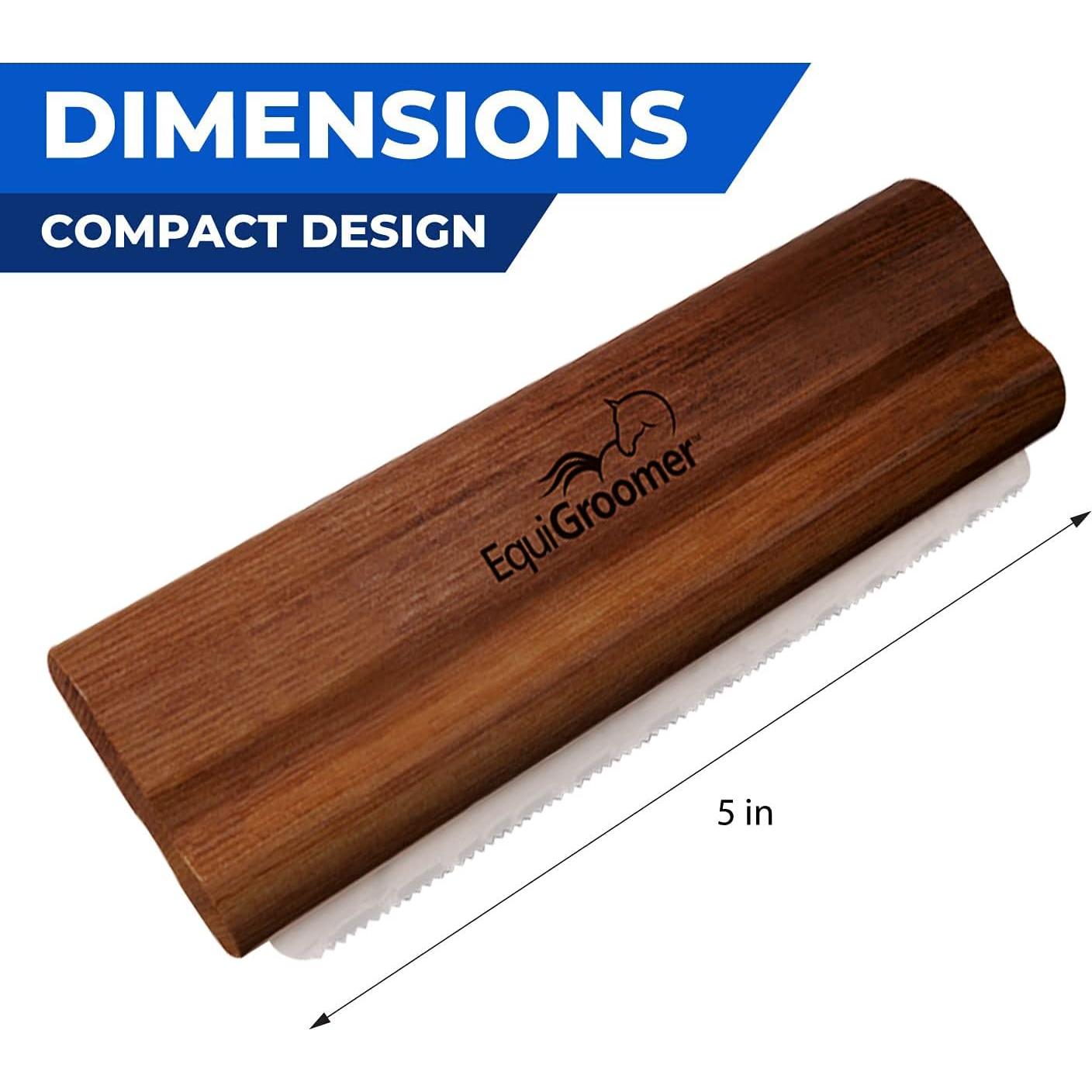 Cepillo Deshedding EquiGroomer para Perros y Gatos - Caoba