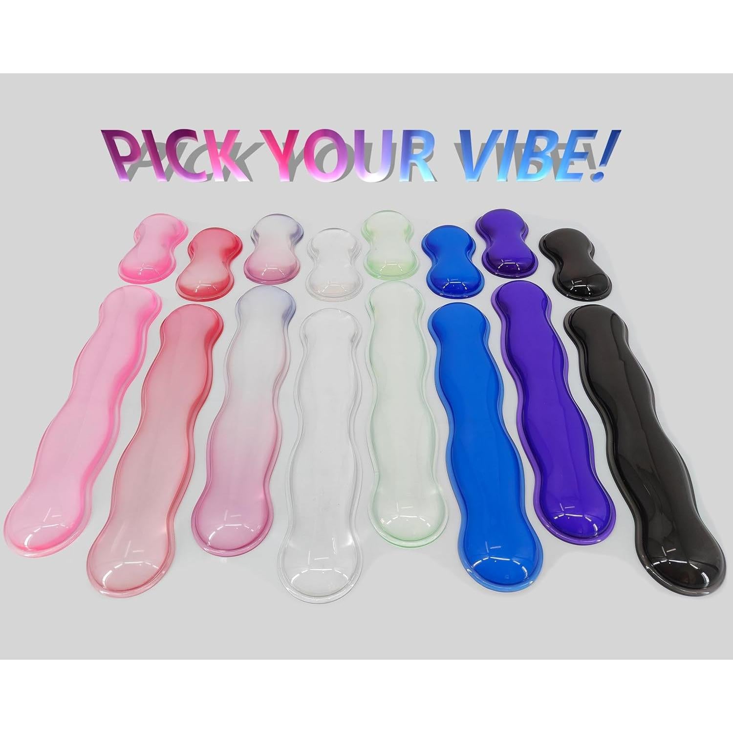 Set de Reposamuñecas de Gel ABRONDA para Teclado y Ratón