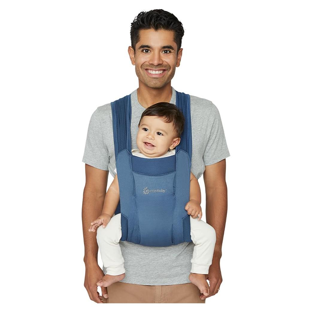 Portabebés Ergobaby Embrace Malla Suave Azul 3.2-11.3 kg