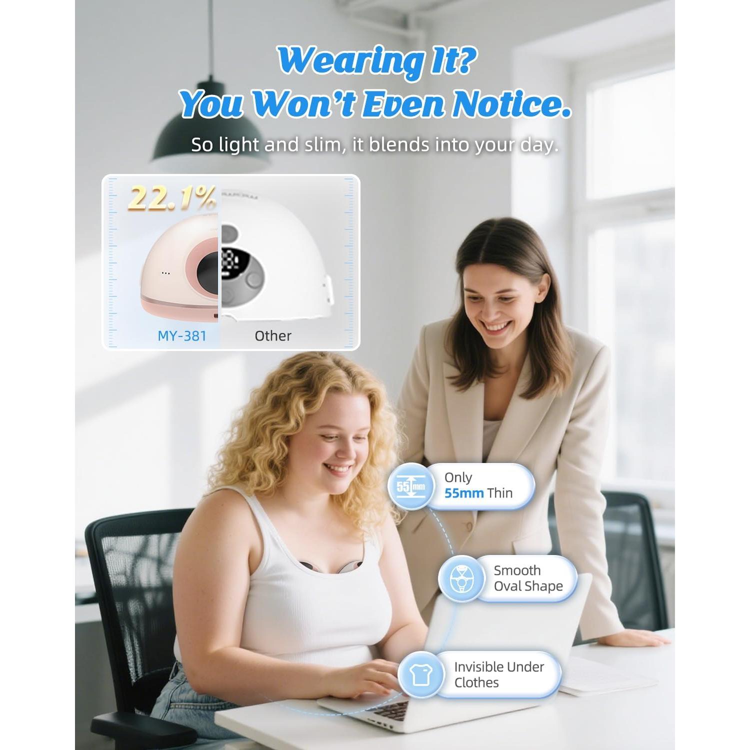 Extractor de Leche Eléctrico ANWIKE MY-381 - Doble, Blanco