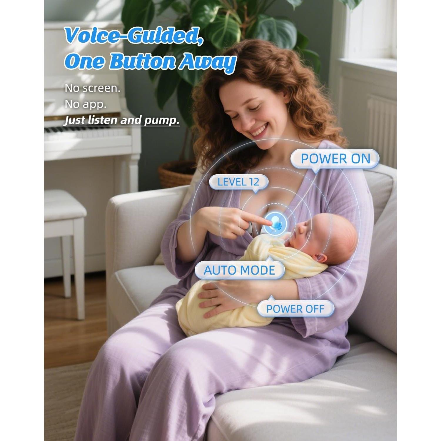 Extractor de Leche Eléctrico ANWIKE MY-381 - Doble, Blanco