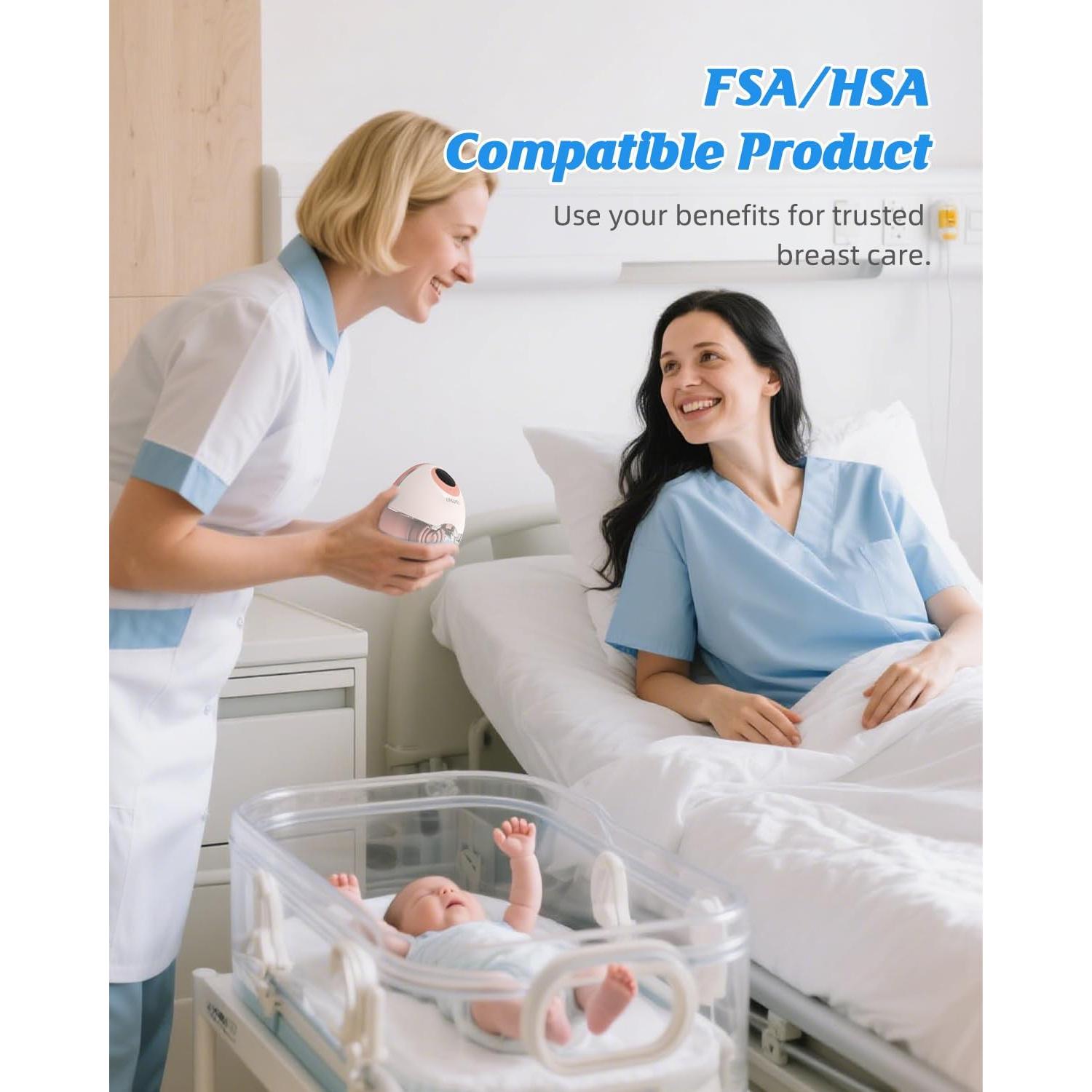 Extractor de Leche Eléctrico ANWIKE MY-381 - Doble, Blanco