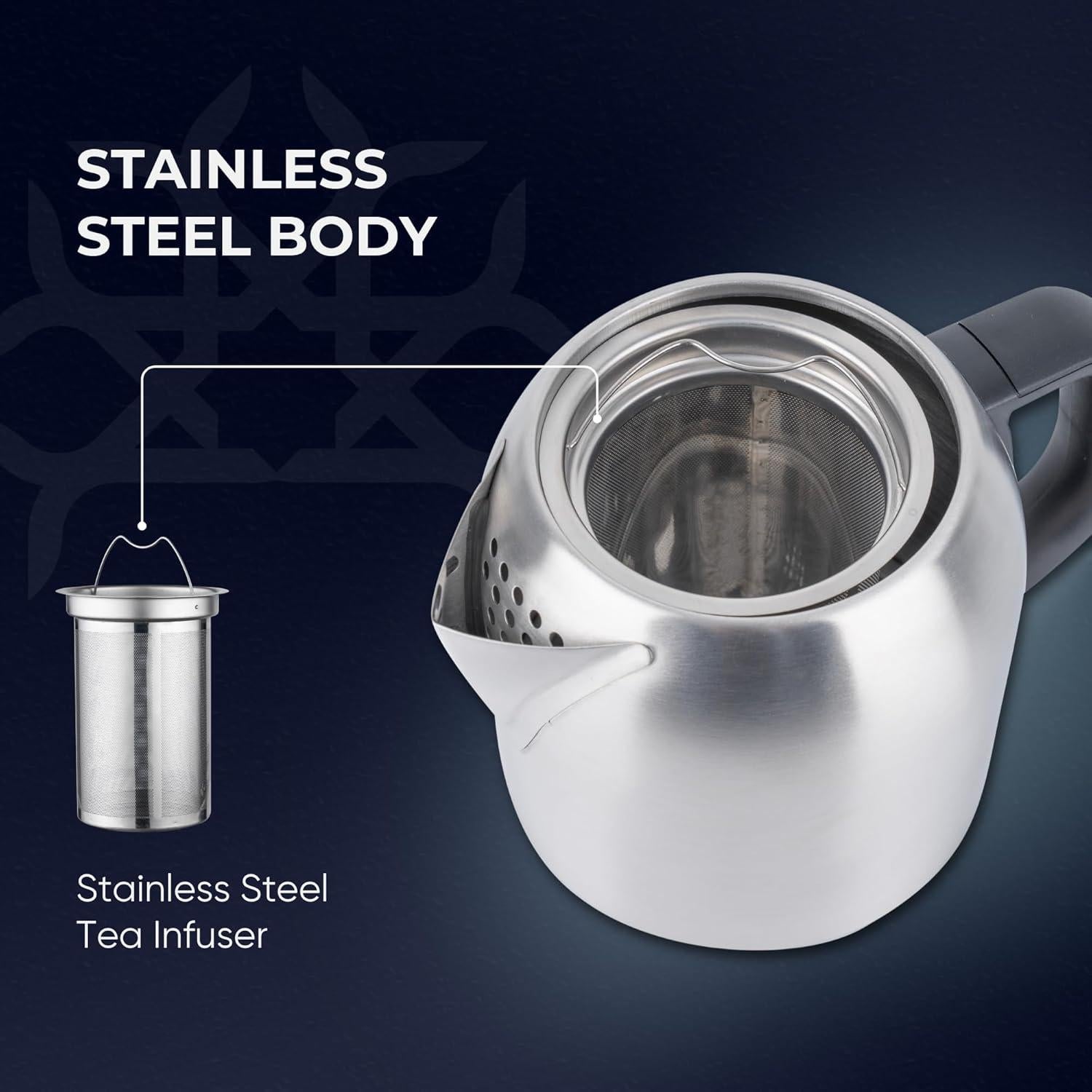 Hervidor Eléctrico Ethniq TeaVibe 1.7L con Infusor