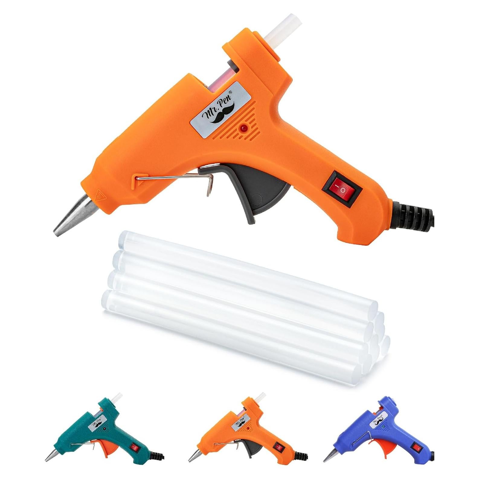 Pistola de Pegamento Caliente Mr. Pen 20W con 10 Palitos 10.16cm