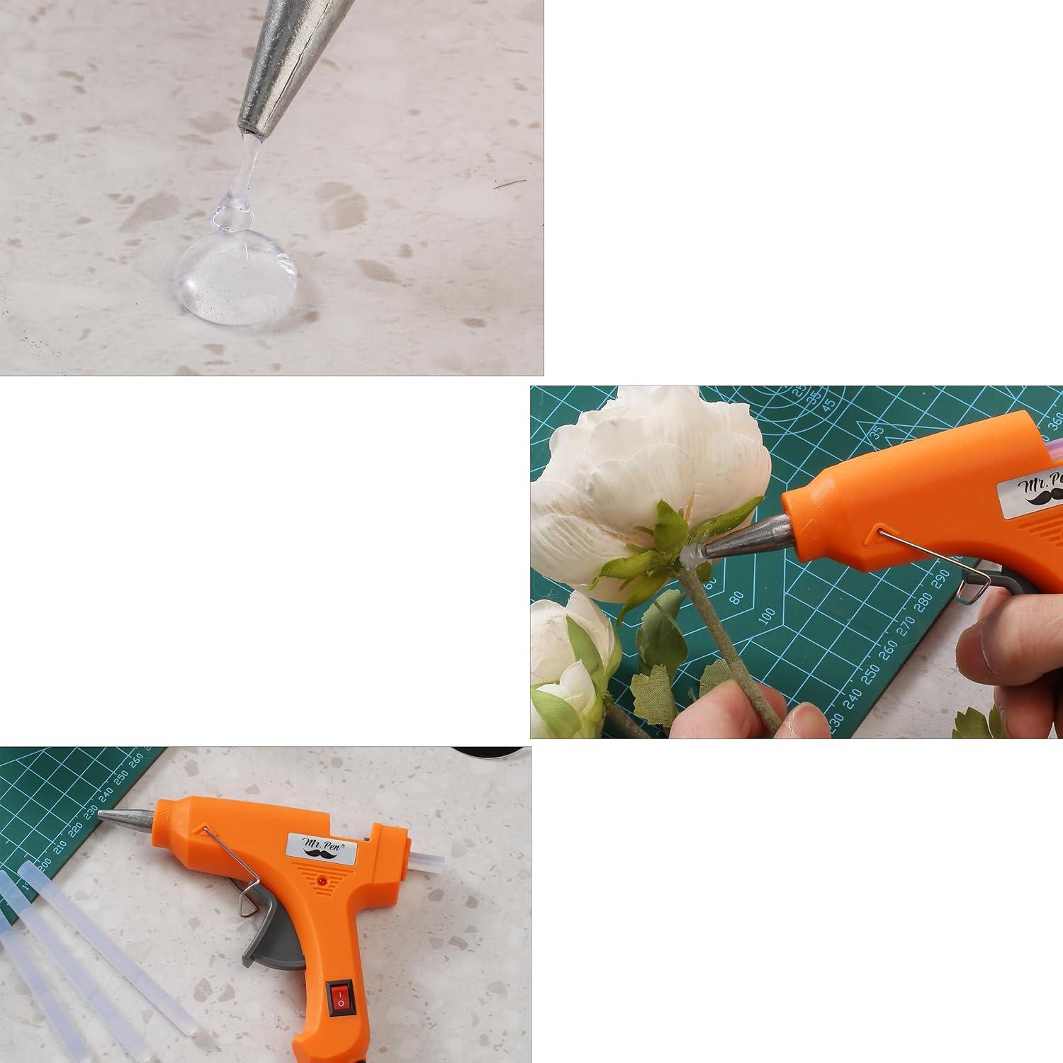 Pistola de Pegamento Caliente Mr. Pen 20W con 10 Palitos 10.16cm