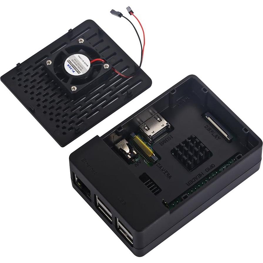 Caja Raspberry Pi 3 B+ iUniker con Ventilador y Disipadores